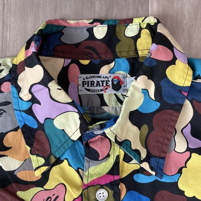 Bape ☠️Pirates Store limited☠️ BAPE multi camo shirt a bathing ape Size US M / EU 48-50 / 2 - 4 Thumbnail