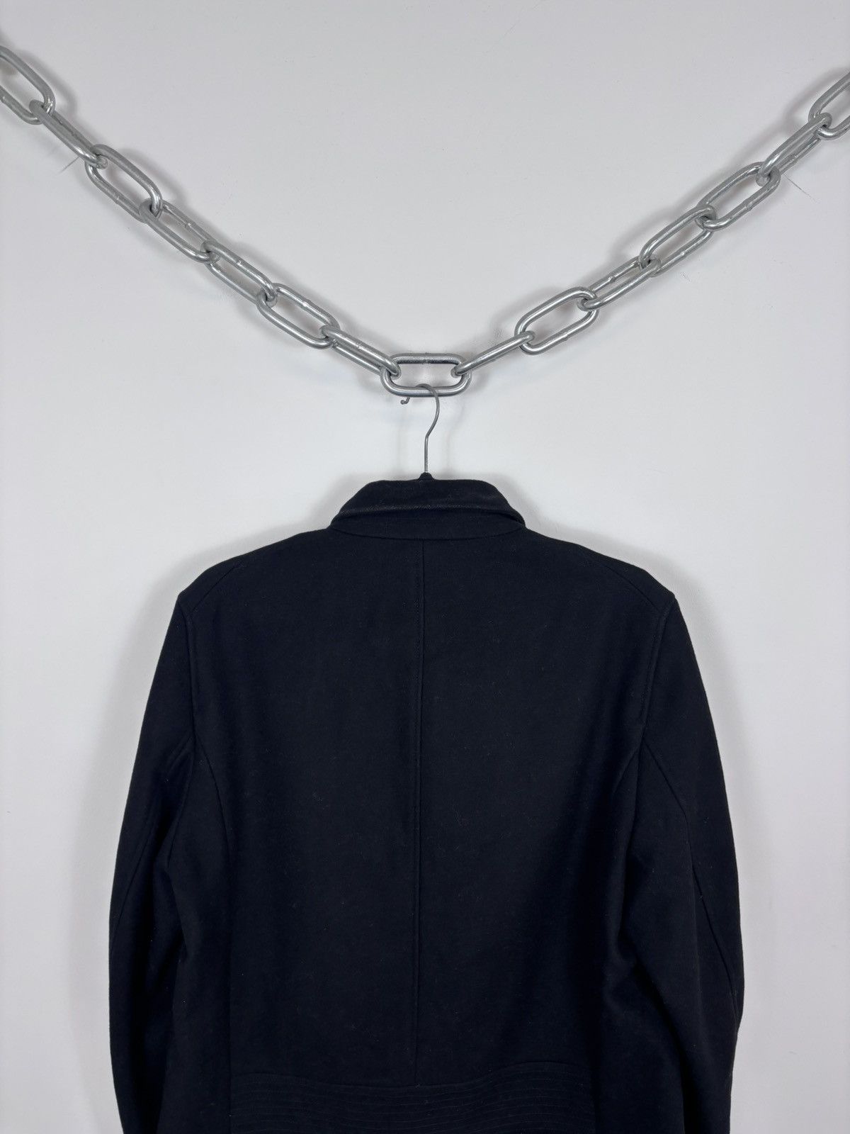 Reiss Reiss Men’s Black Wool Blend Stand Collar Coat Size US L / EU 52-54 / 3 - 20 Thumbnail