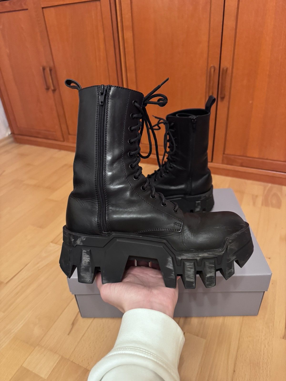Balenciaga Balenciaga Bulldozer Triple Black Size US 6 / EU 39 - 4 Thumbnail