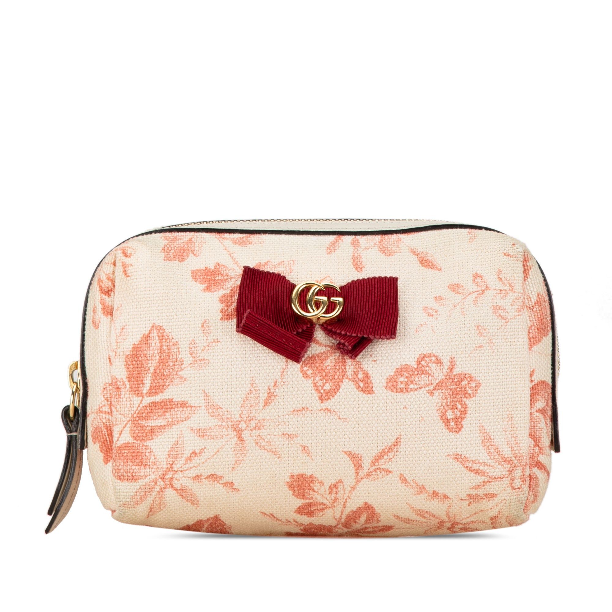 Gucci Gucci GG Marmont Herbarium Pouch Brown Size ONE SIZE - 1 Thumbnail