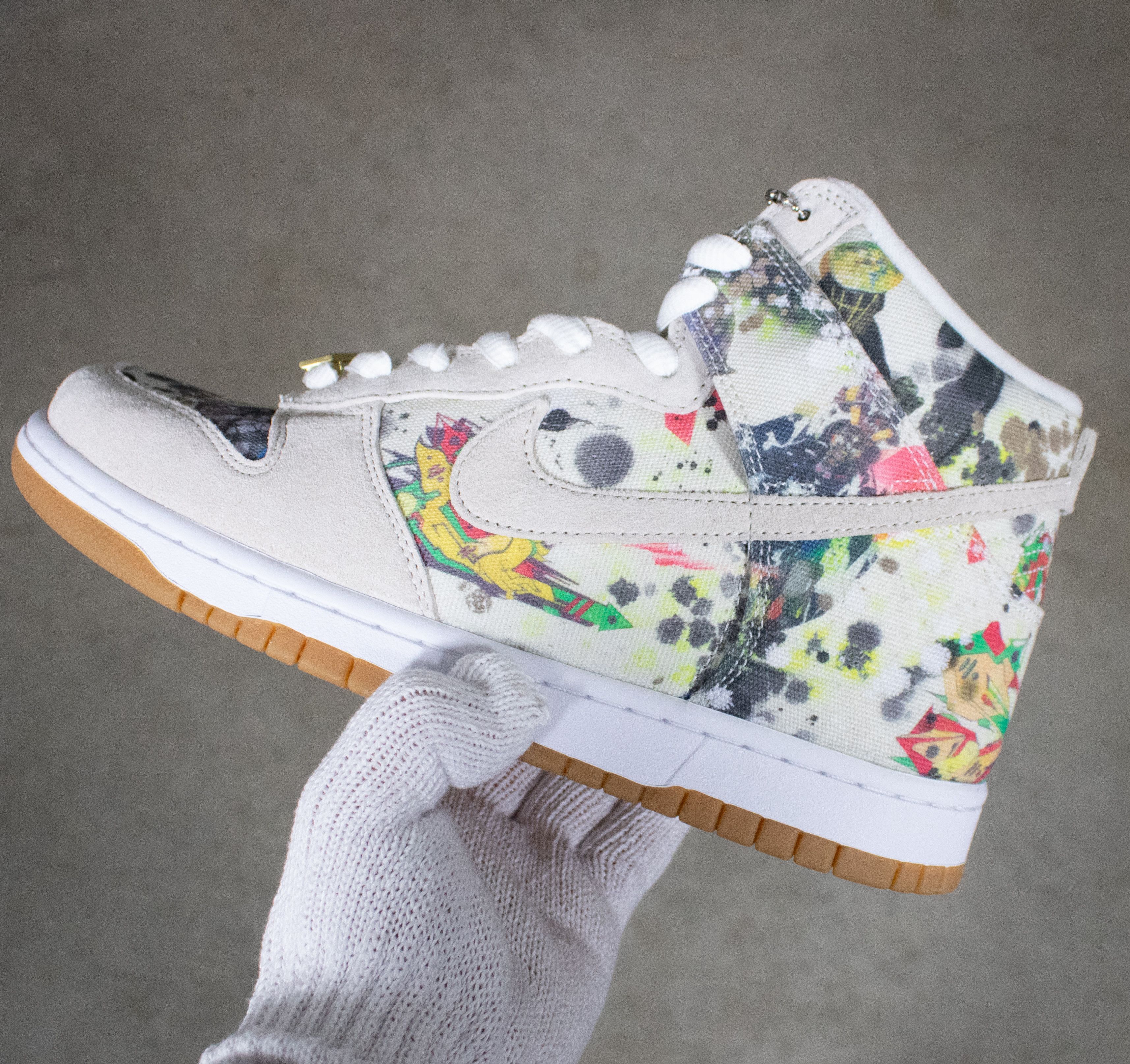image of Nike Sb Supreme High Rammellzee Shoes, Men's (Size 9)