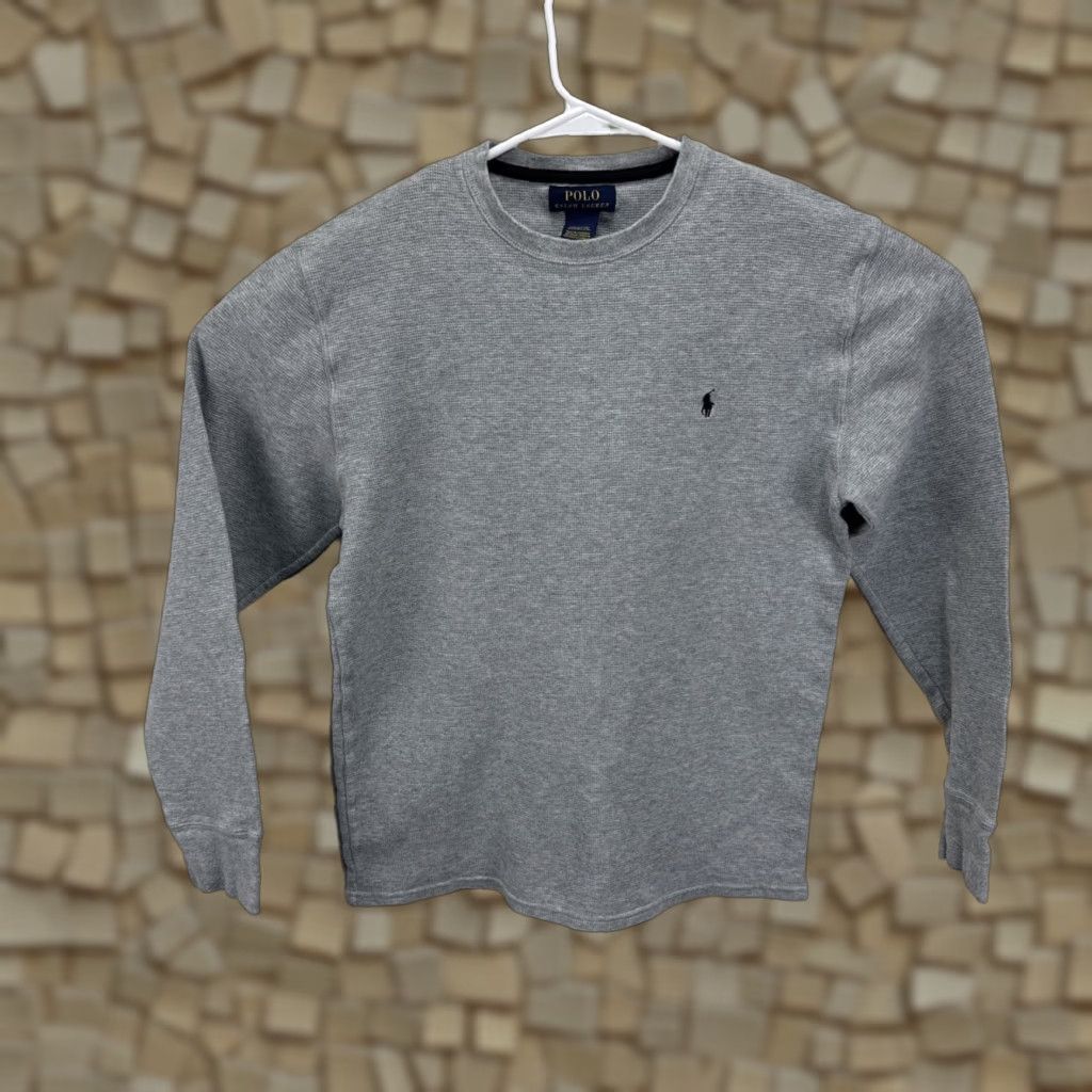 Polo Ralph Lauren Polo Ralph Lauren Men's Classic Fit Thermal Long Sleeve Shirt L Light Gray Size US L / EU 52-54 / 3 - 1 Thumbnail