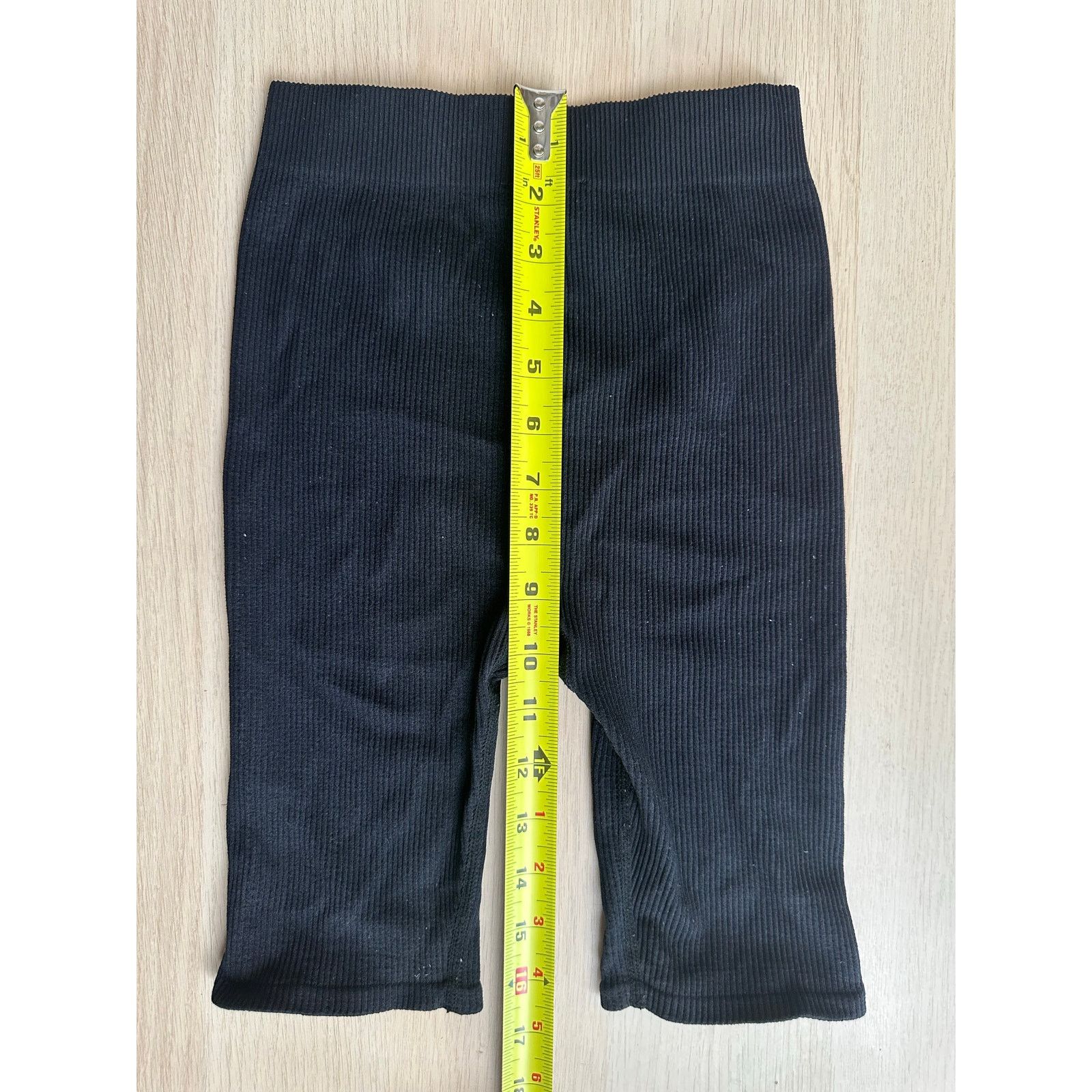 Zara Zara Black Ribbed Biker Short - Size XS - Mint Size 26" / US 2 / IT 38 - 5 Thumbnail