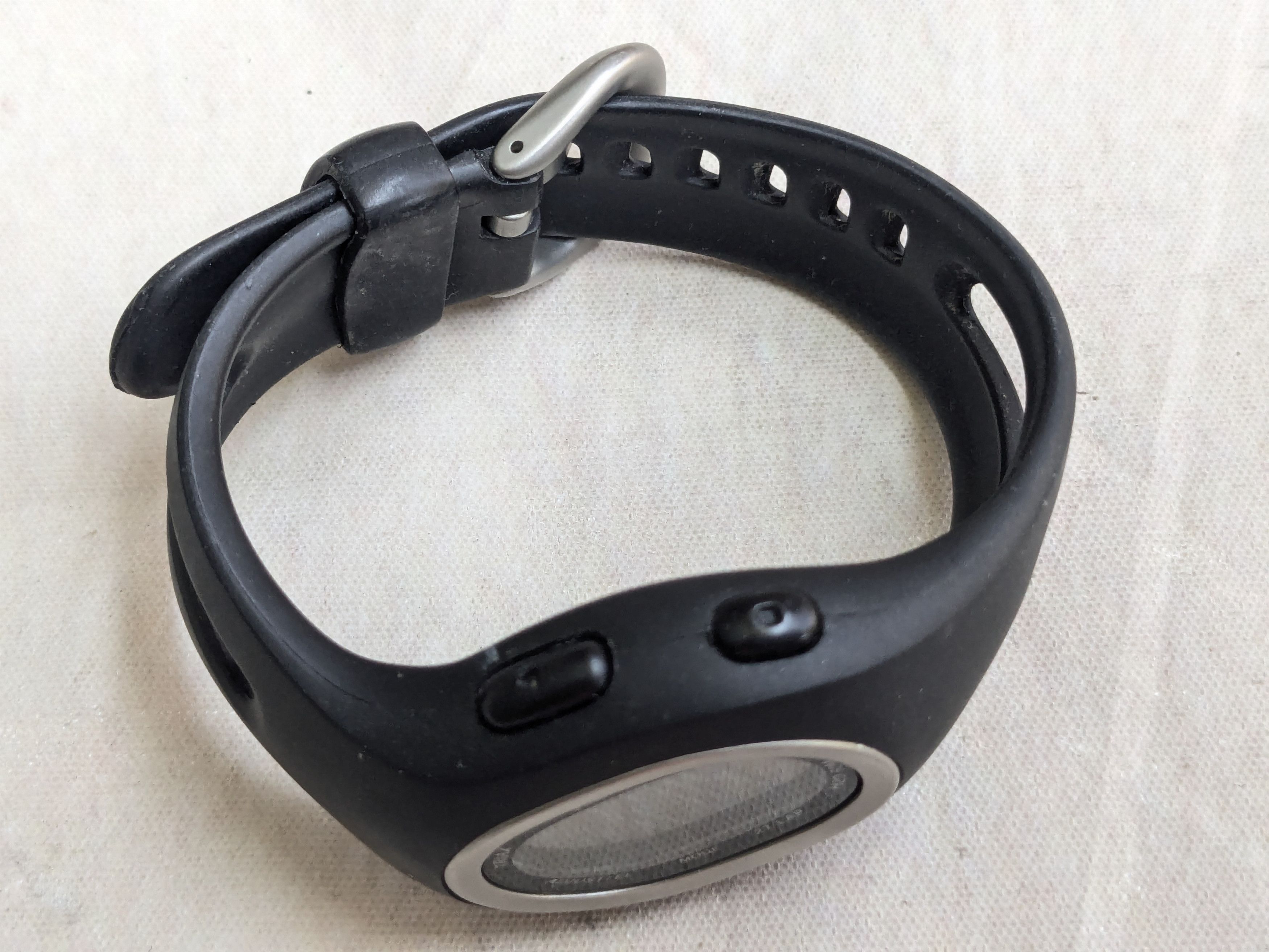 Nike Vintage Nike Watch Black Digital Rubber Minimalist Y2K Size ONE SIZE - 2 Thumbnail