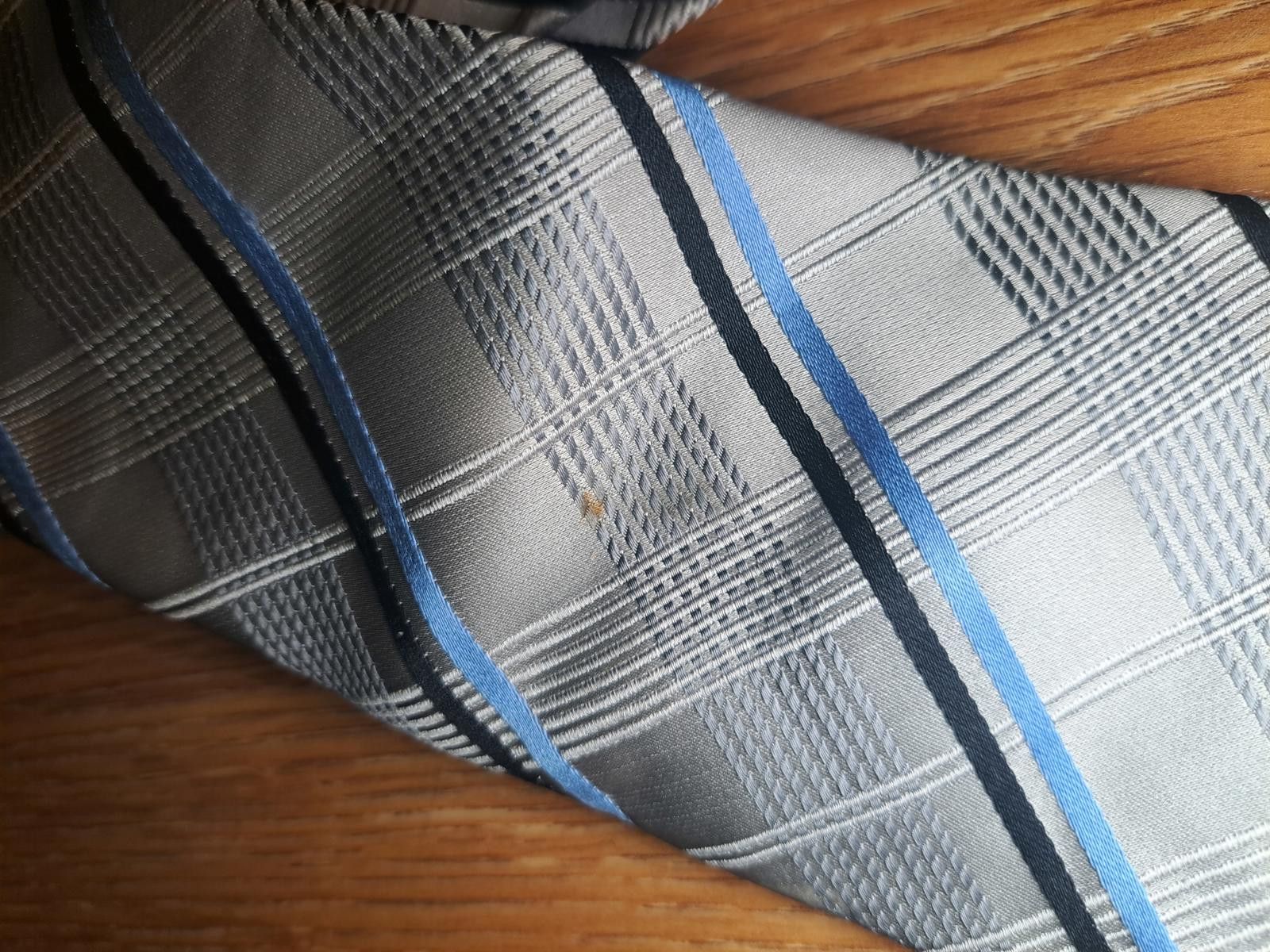 Donald Trump Donald Trump Signature Collection Tie Plaid Gray Blue Silk Size ONE SIZE - 8 Thumbnail