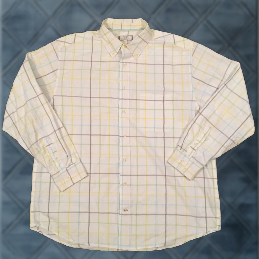 Old Navy Old Navy Shirt Mens XL White Check Long Sleeve Button Down Size US XL / EU 56 / 4 - 1 Thumbnail