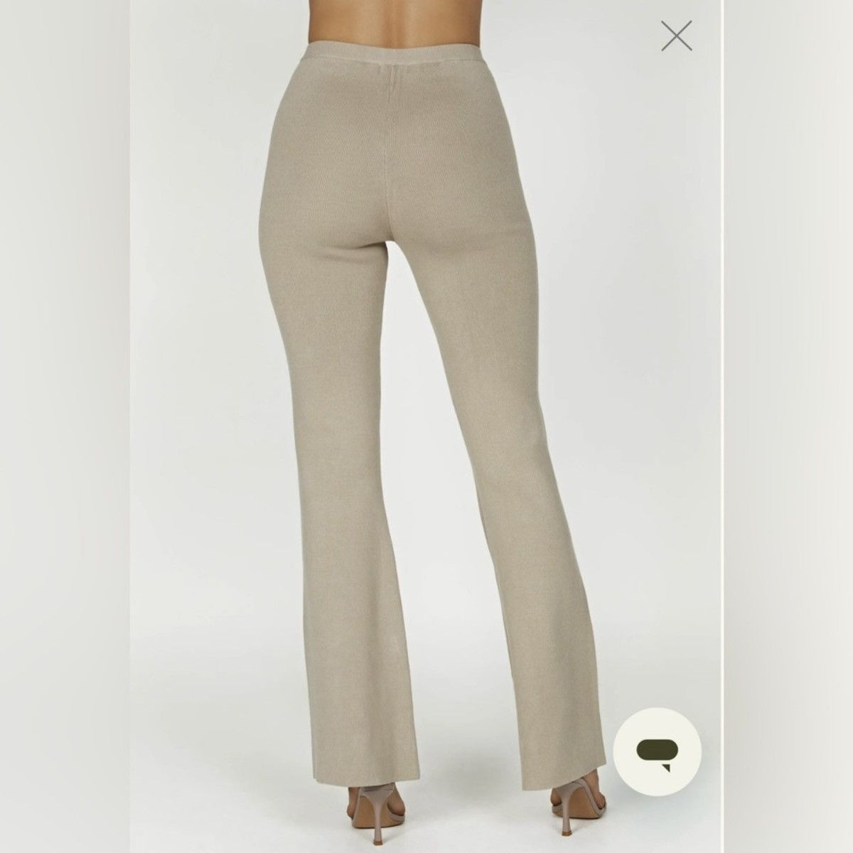 Other Meshki Rosetta Flare Knit Pants Taupe Size 28" / US 6 / IT 42 - 2 Thumbnail