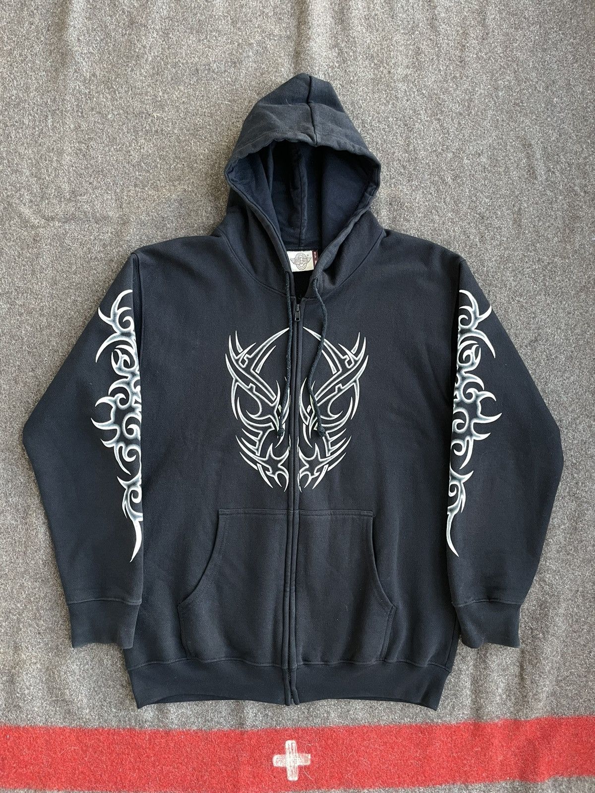 Other Rock Eagle Trible Y2K Zip Hoodie Size US L / EU 52-54 / 3 - 1 Thumbnail