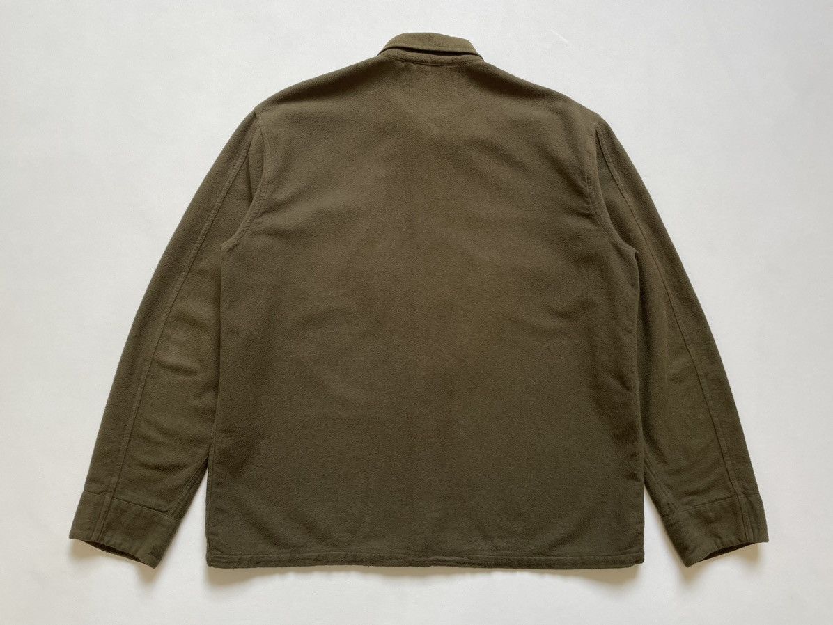 Our Legacy Pilled Olive Cotton Flannel Box Shirt Size US M / EU 48-50 / 2 - 9 Thumbnail