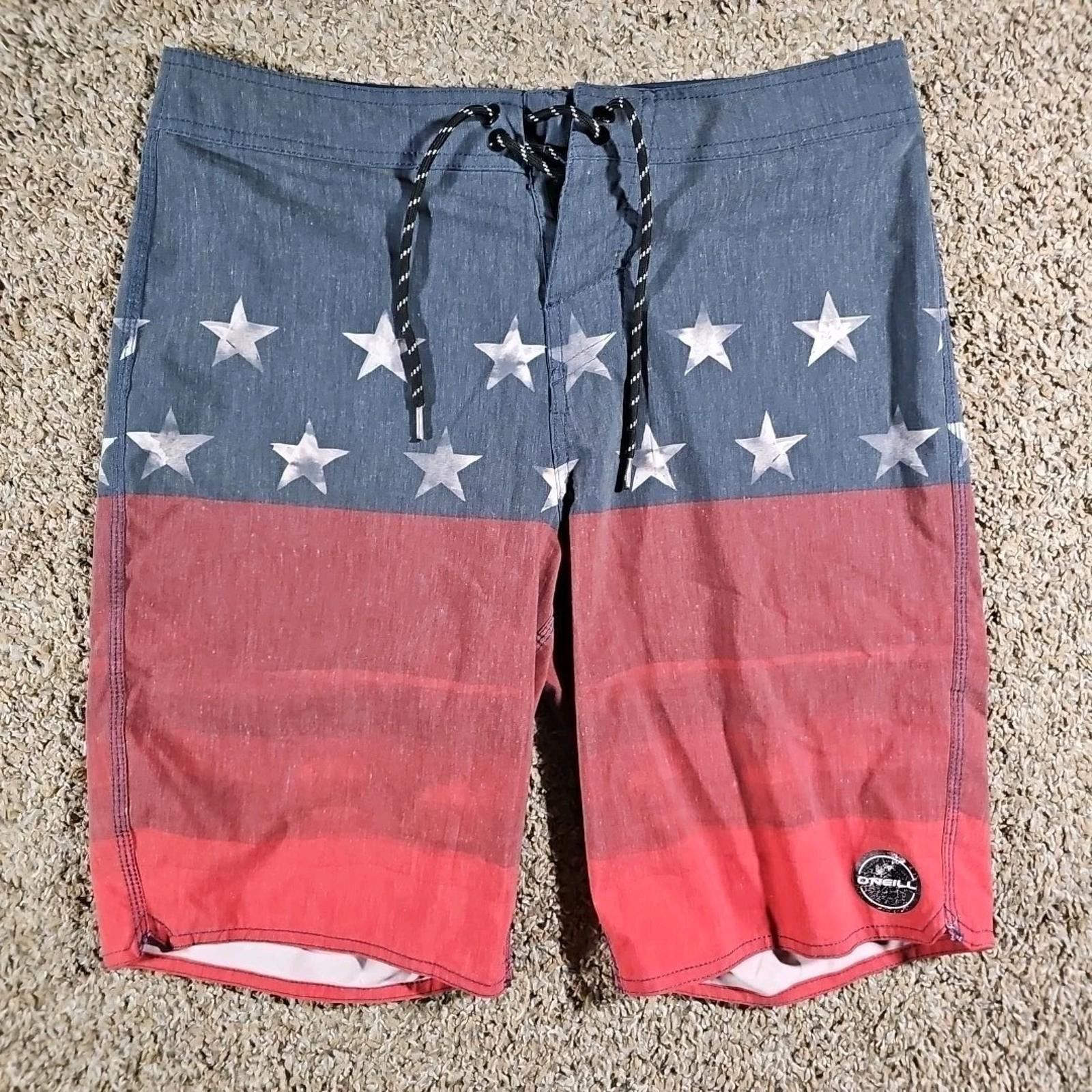 O'Neill O'Neill American Flag Sz 30 Swim Trunks Board Shorts Size US 32 / EU 48 - 1 Thumbnail