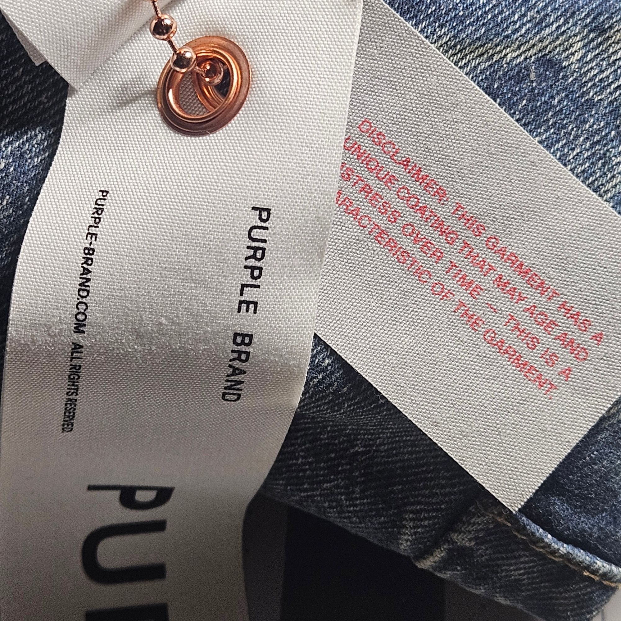 Purple Brand Purple Brand Men P001 Skinny fit Light Indigo Vintage Wash 3 Size US 32 / EU 48 - 10 Thumbnail