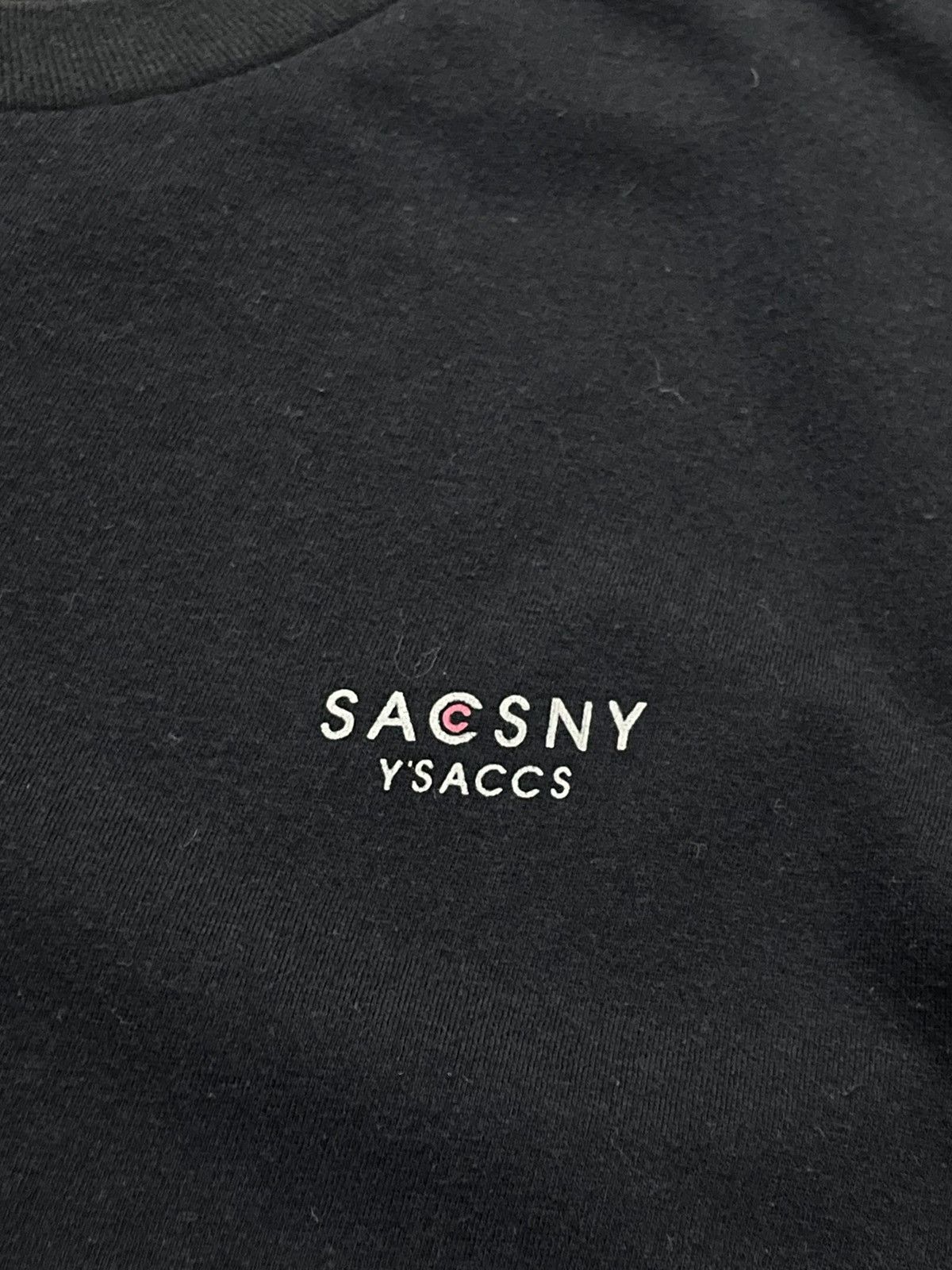 Vintage × Y's × Yohji Yamamoto Vintage Y’s accs Sacsny Yohji Yamamoto Cropped Tshirt Size US M / EU 48-50 / 2 - 5 Thumbnail