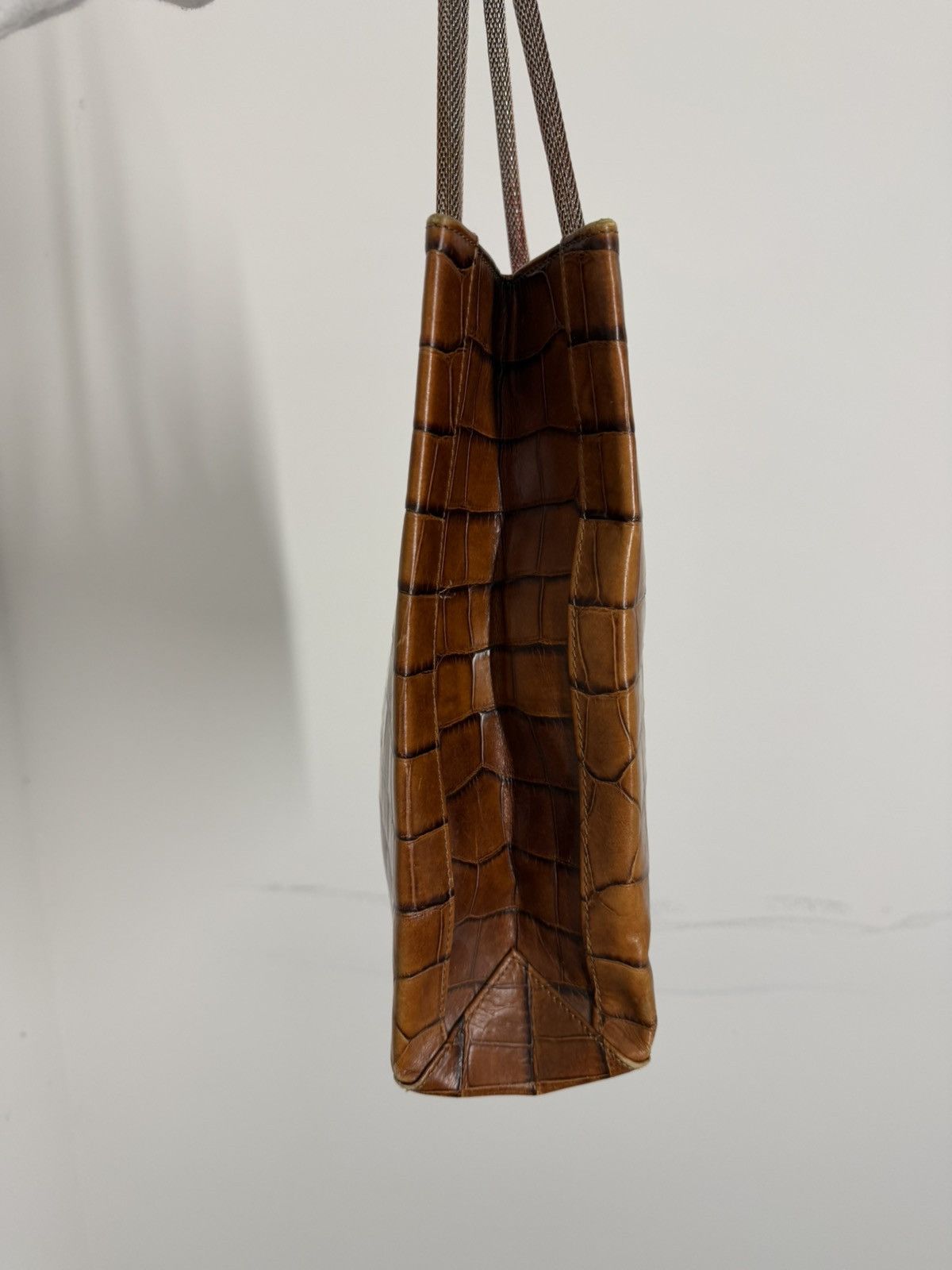 John Galliano Vintage John Galliano Crocodile Leather Snake Straps Handbag Size ONE SIZE - 9 Thumbnail