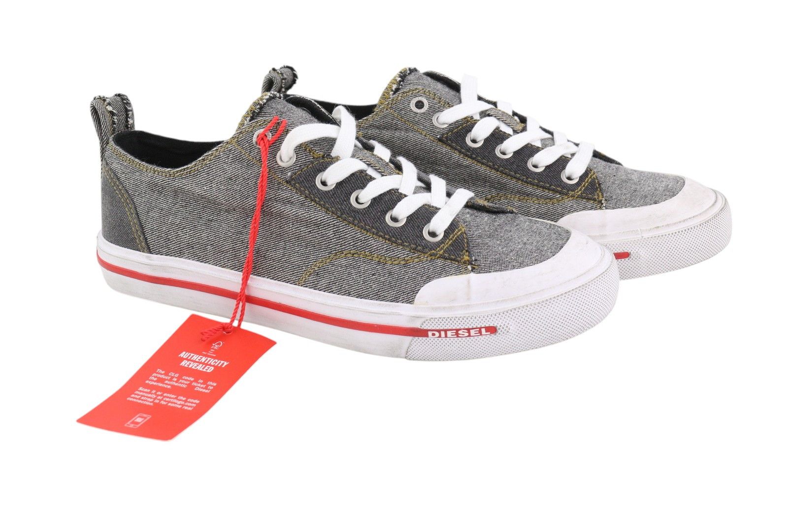 Diesel S-ATHOS LOW EU45 Dark Low Top Laced Almond Toe 40872 Size US 12 / EU 45 - 2 Thumbnail