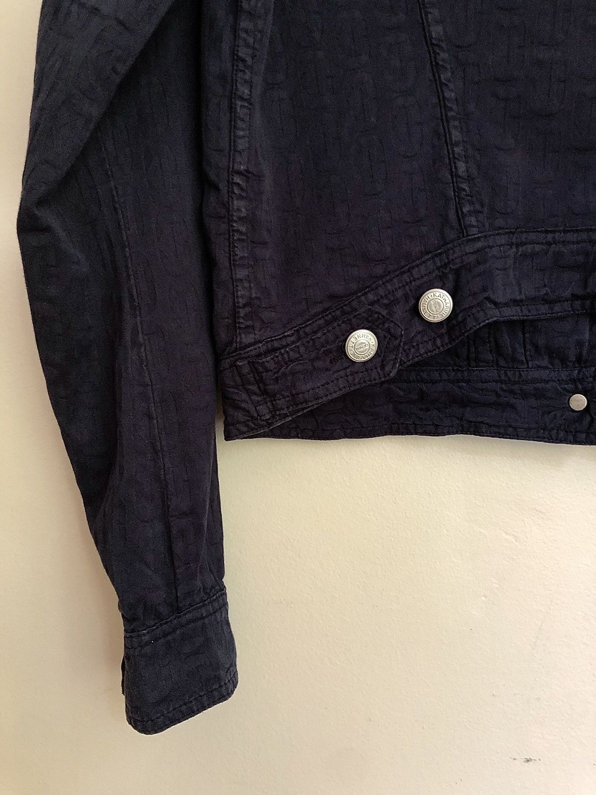 Katharine Hamnett London Vintage Katharine Hamnett Textured Logo Denim Jacket Size US S / EU 44-46 / 1 - 17 Thumbnail