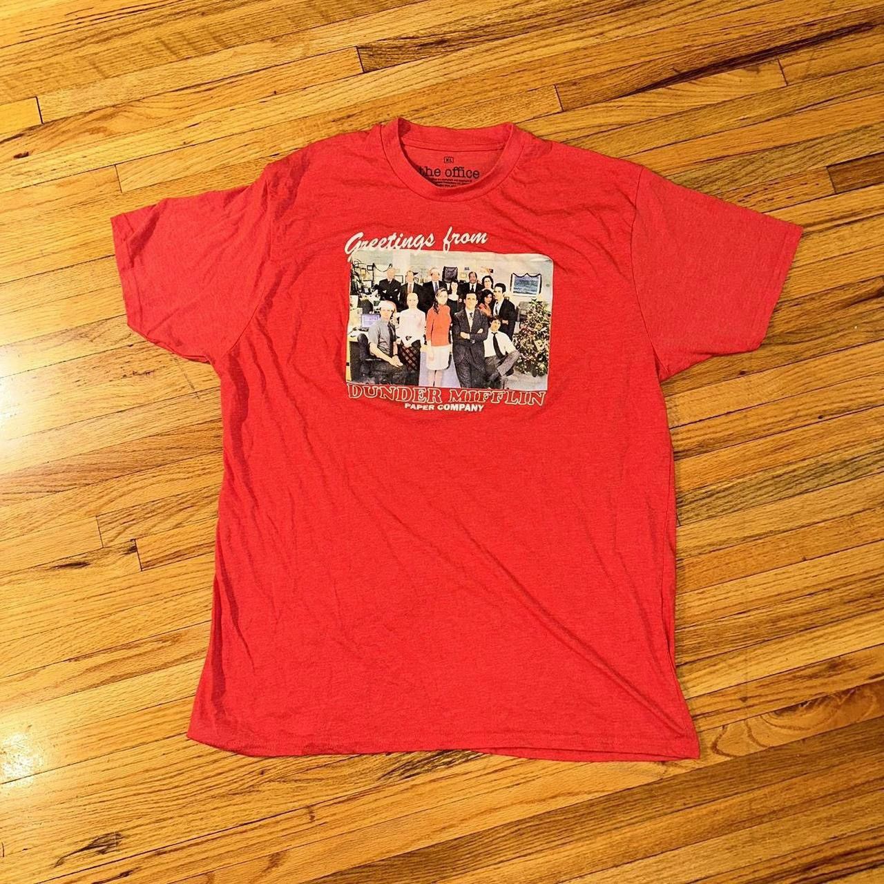 Ripple Junction The Office Dundler Mifflin Christmas Card Photo T-Shirt Size US XL / EU 56 / 4 - 1 Thumbnail