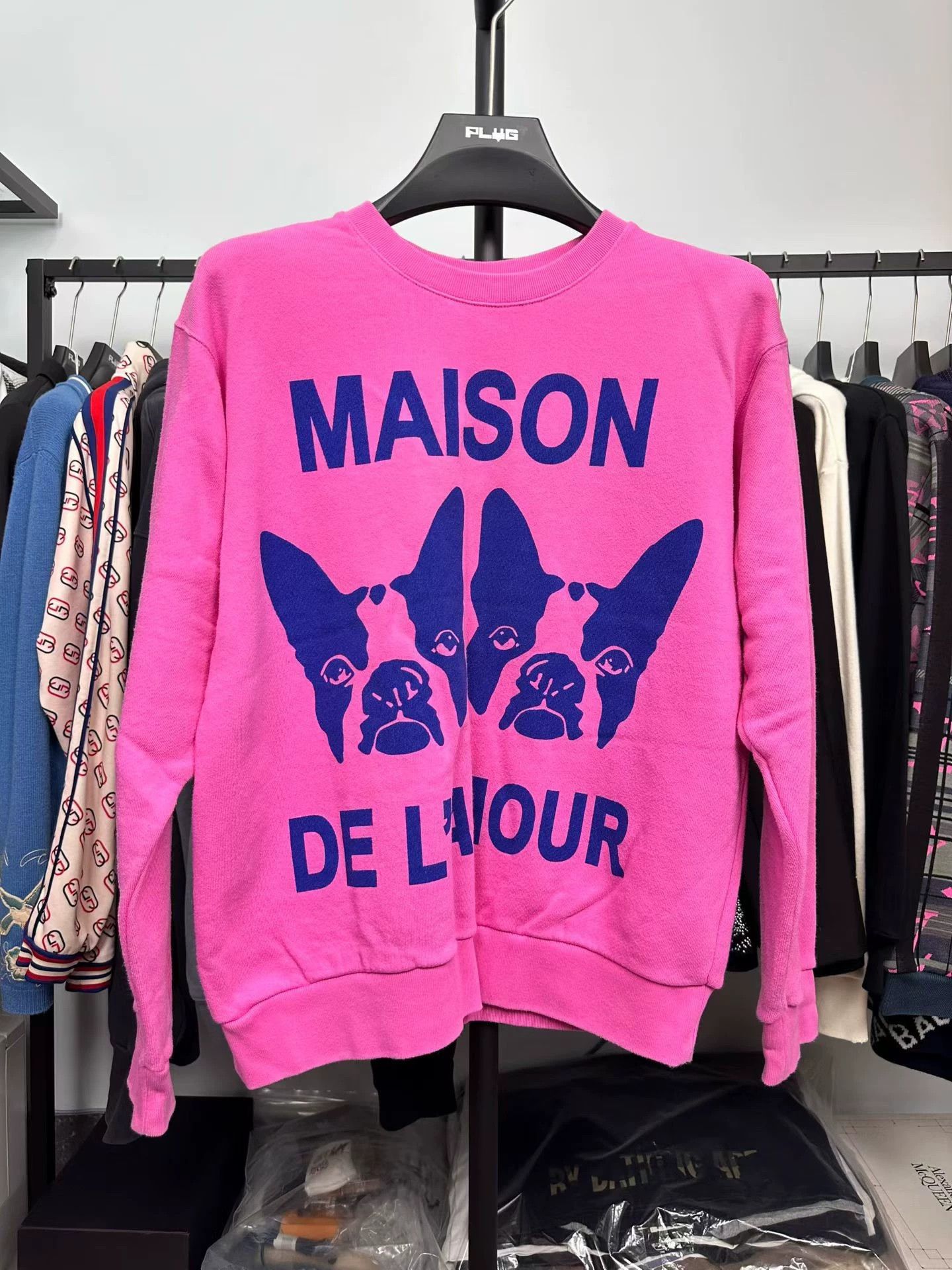 Gucci Gucci Boston Terrier Rhinestone Logo Sweatshirt Size S / US 4 / IT 40 - 1 Thumbnail
