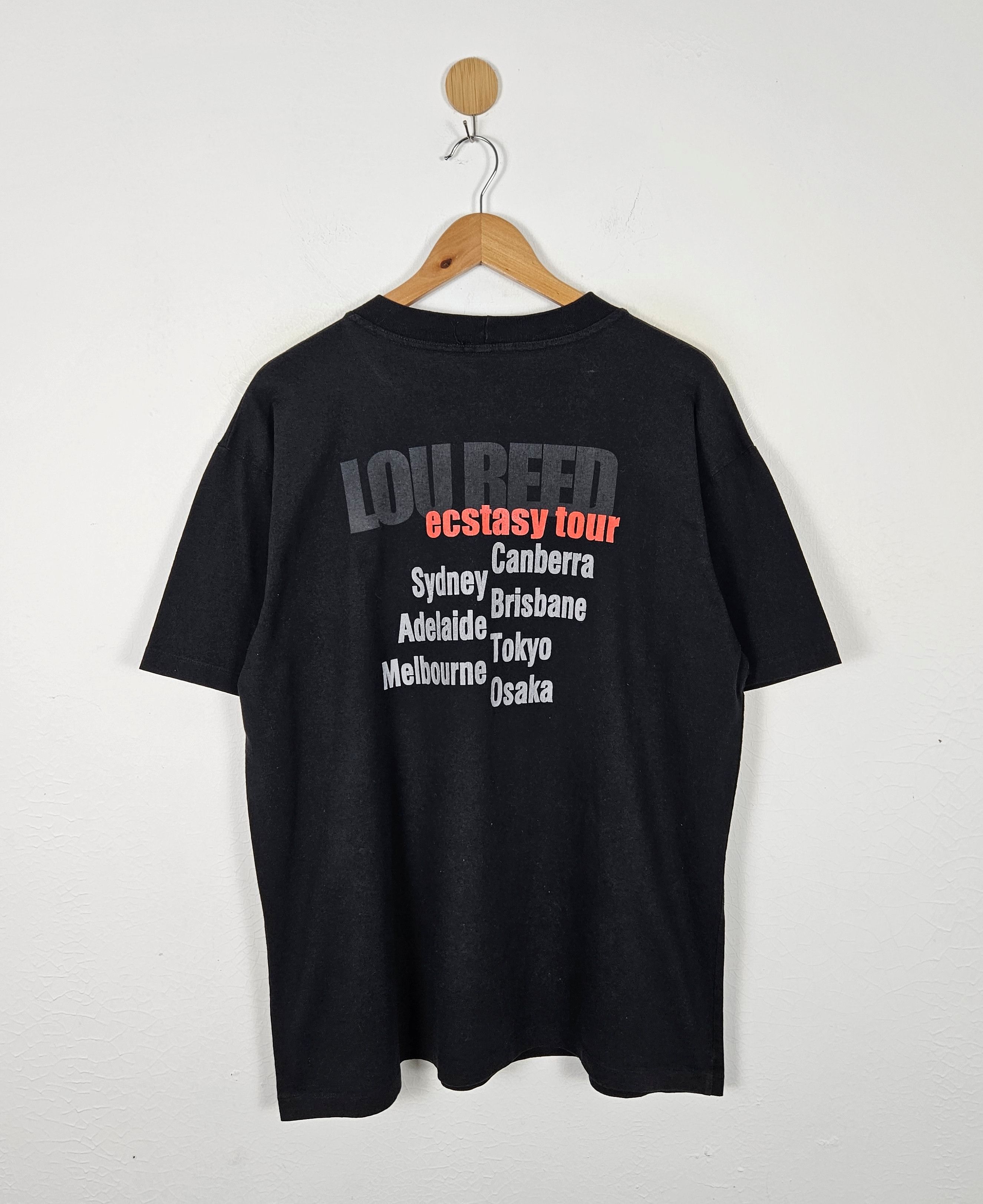 Vintage Vintage Velvet Underground Lou Reed Estacy Tour shirt Size US XL / EU 56 / 4 - 2 Thumbnail