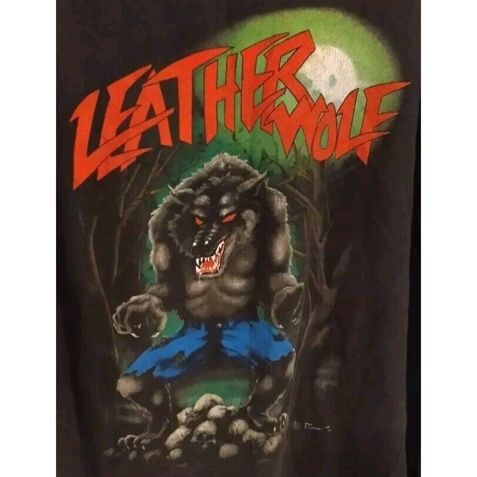 Hanes Leatherwolf Black Double-sided Long Sleeve Skater Tshirt XL Size US L / EU 52-54 / 3 - 2 Thumbnail