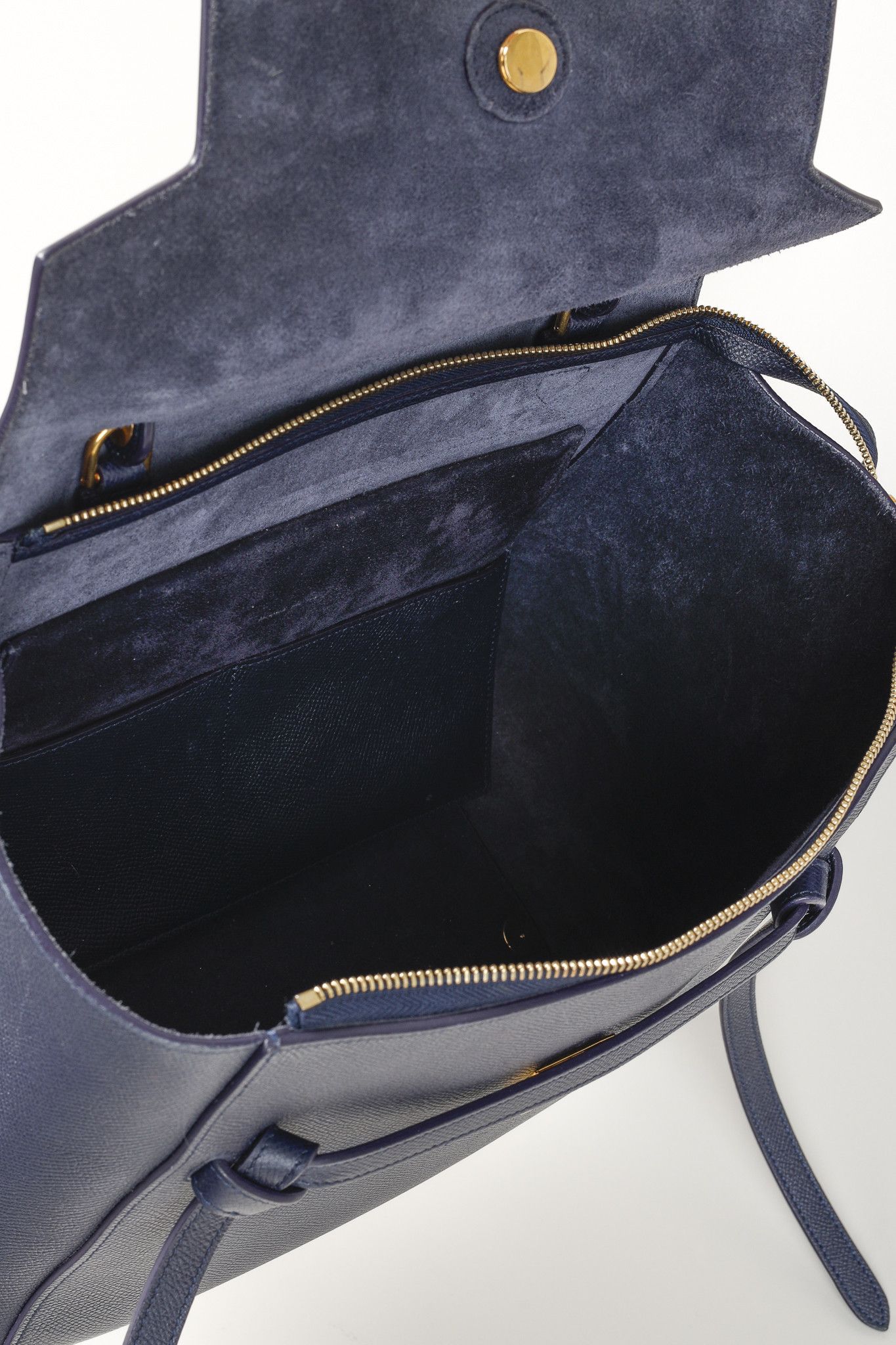 Celine Celine Mini Belt Navy Grained Calfskin Bag Size ONE SIZE - 13 Thumbnail