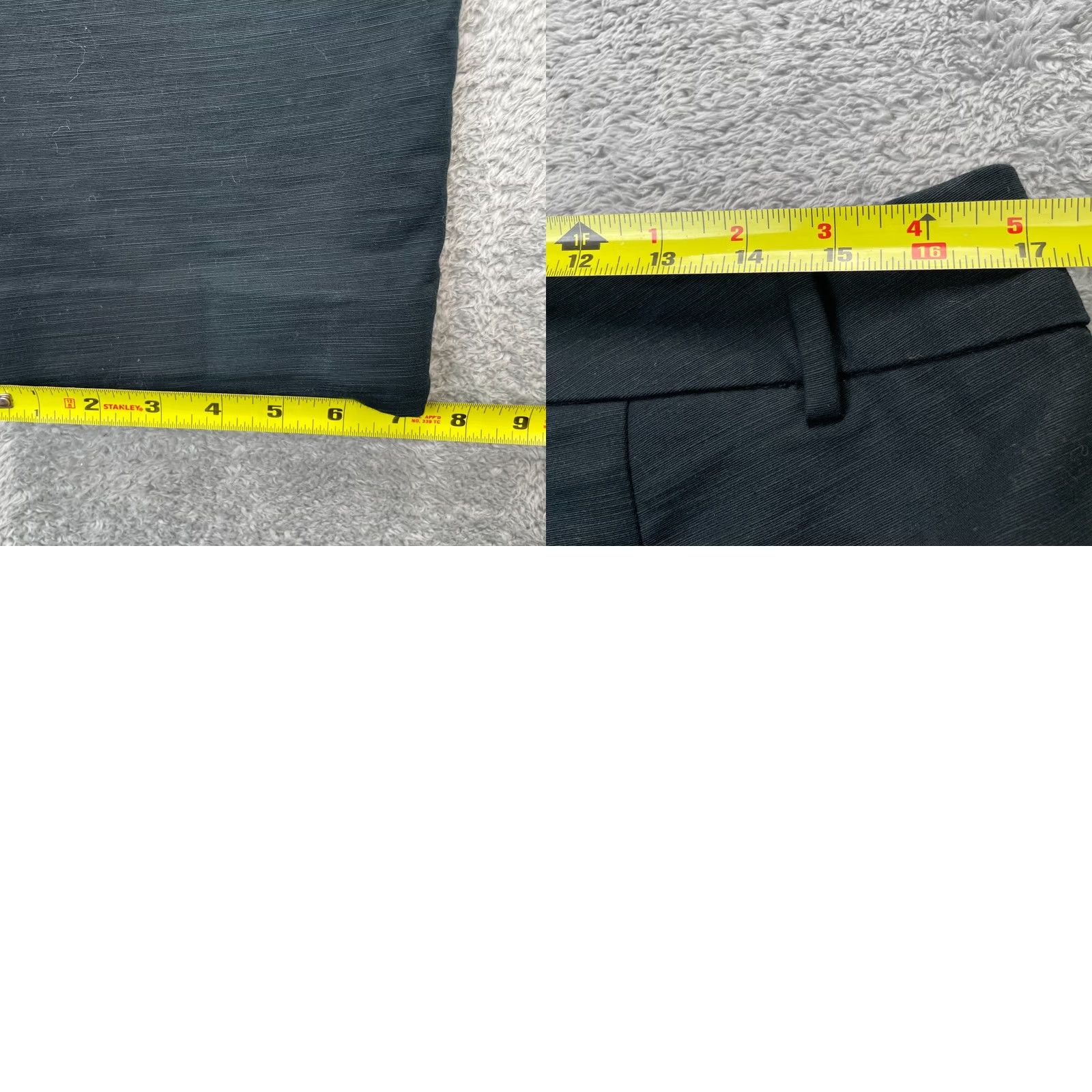 Ann Taylor Ann Taylor Pants Womens 10 Blue Signature Dress Pants Straight Leg Cotton Spandex Flat Front 28in Inseam Men? Size 32" / US 10 / IT 46 - 8 Thumbnail