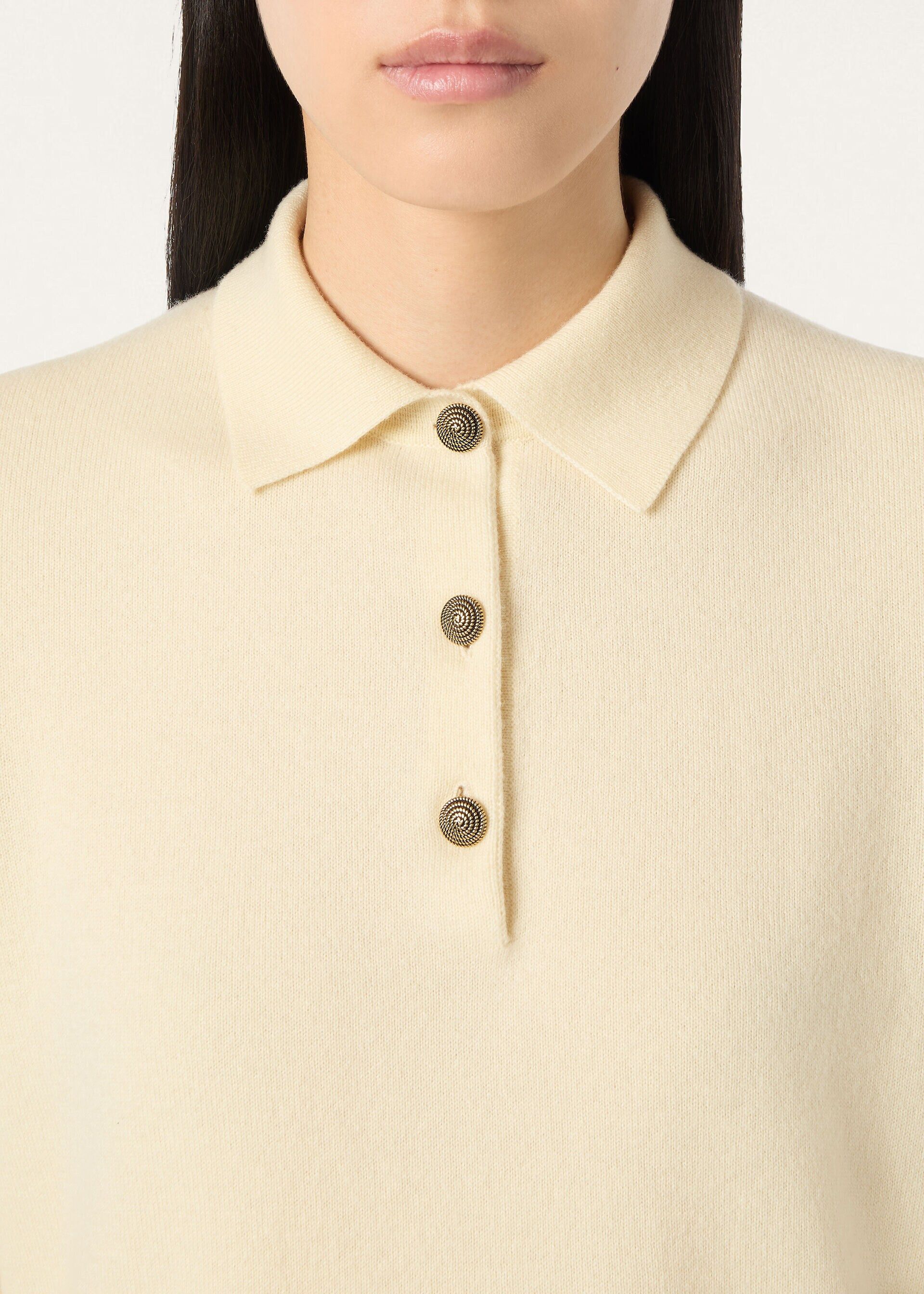 Loro Piana os11x0326 FAQ8643 Classic Polo Shirt in Quiet Horizon Size M / US 6-8 / IT 42-44 - 3 Thumbnail