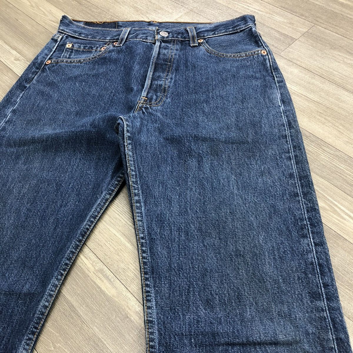 Levi's × Levi's Vintage Clothing 🇺🇸90’s Vintage Levis 501 #553 30x32 Straight Leg Blue Jeans Size US 42 / EU 58 - 4 Thumbnail
