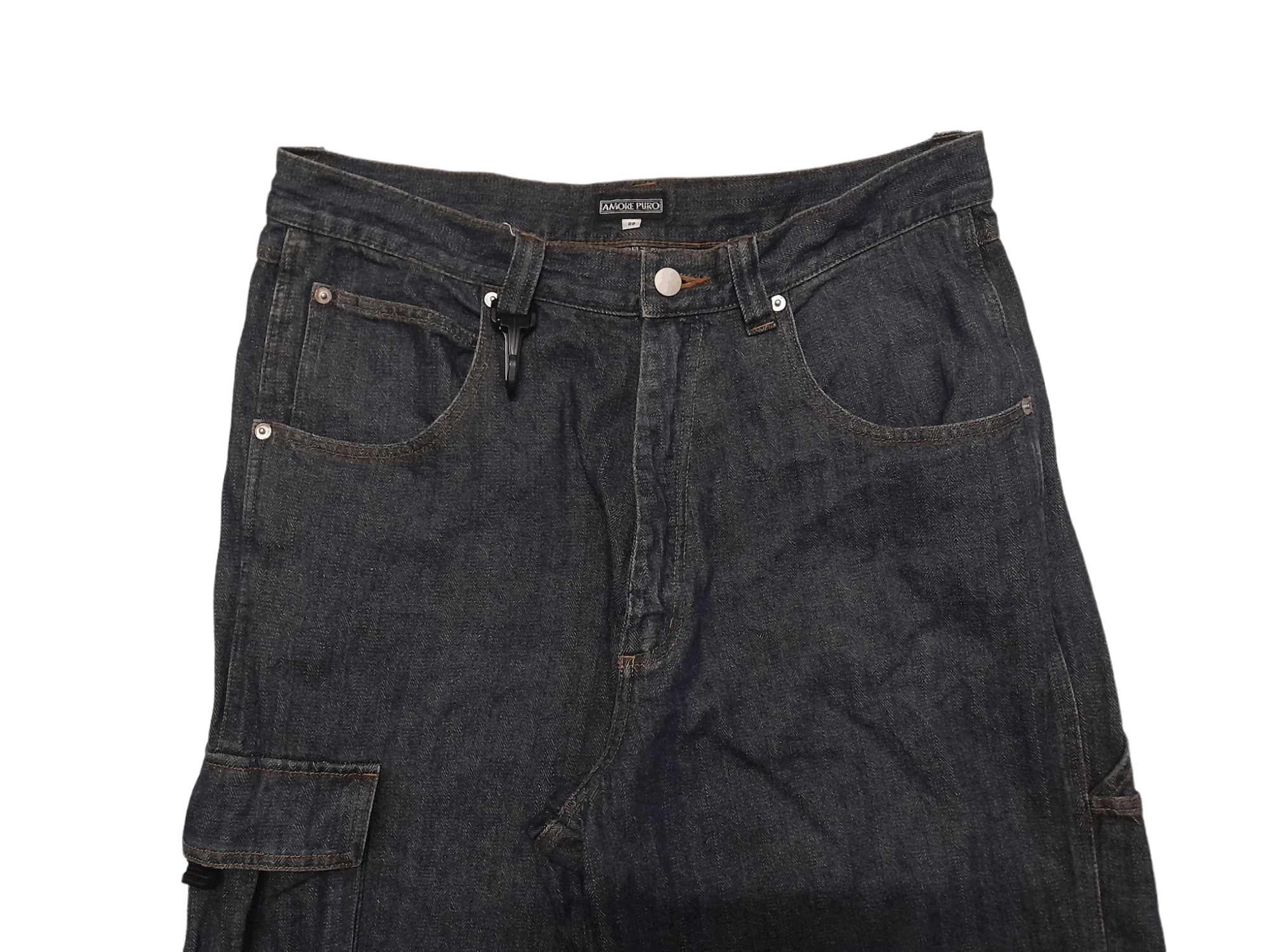 Japanese Brand AMORE PURO HBT Denim (S238) Size US 33 - 3 Thumbnail
