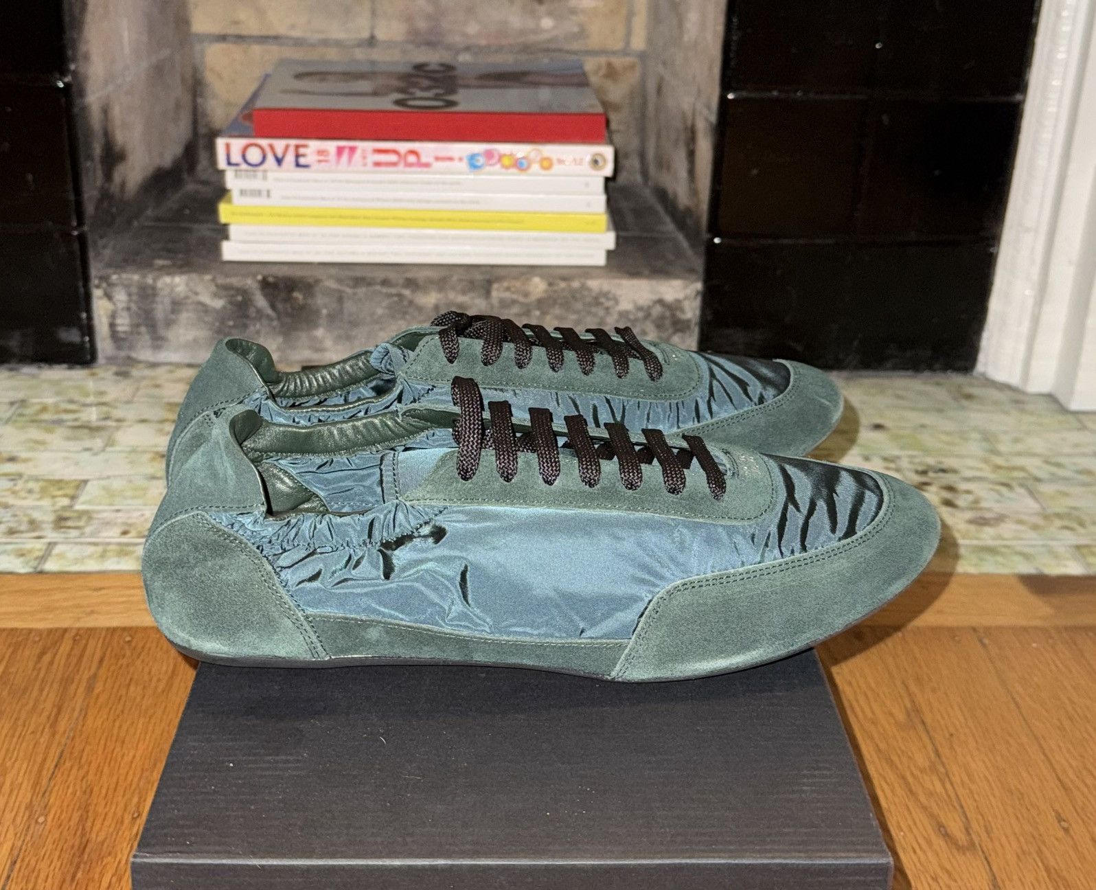 Prada Prada Green Collapse Sneaker Size US 10.5 / EU 43-44 - 1 Thumbnail