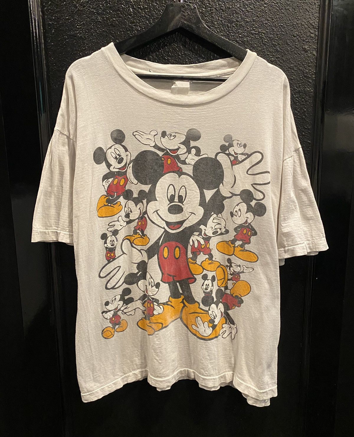 Vintage Vintage 90s Disney Mickey Mouse Boxy White T Shirt | Grailed