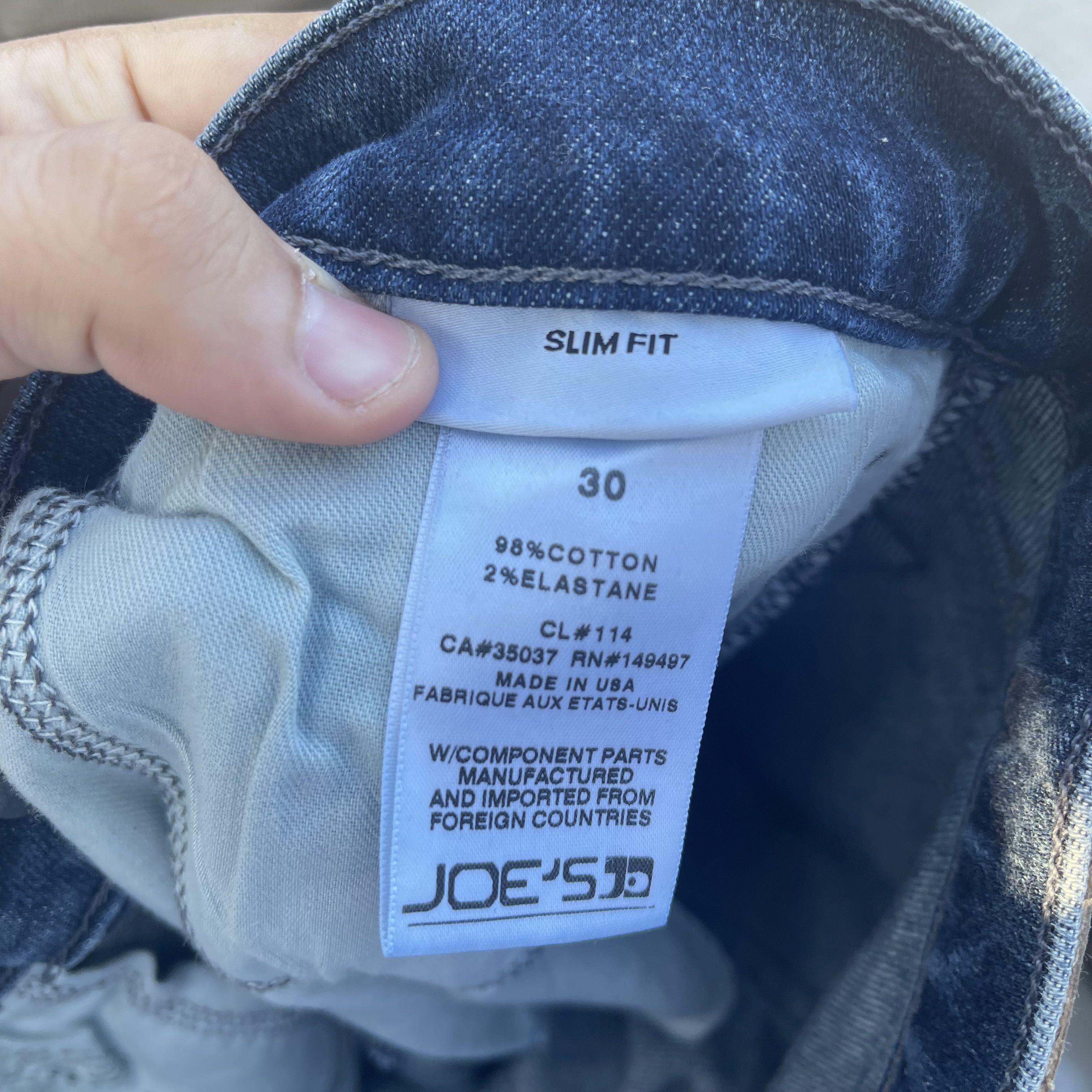 Joe's Joe's Slim Fit Denim Pants Size US 30 / EU 46 - 6 Thumbnail