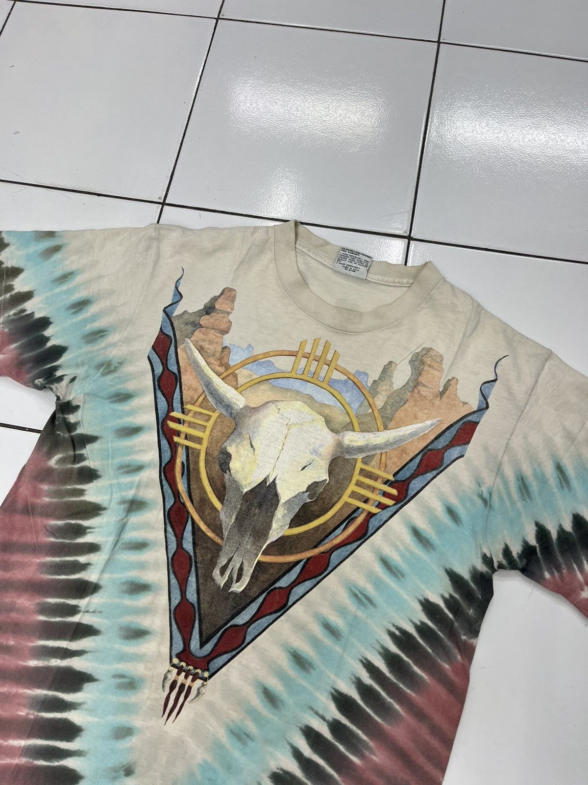 Liquid Blue vtg 1992 Liquid Blue Shirt Skull Eagle Snake Charles Campbel Size US L / EU 52-54 / 3 - 7 Thumbnail
