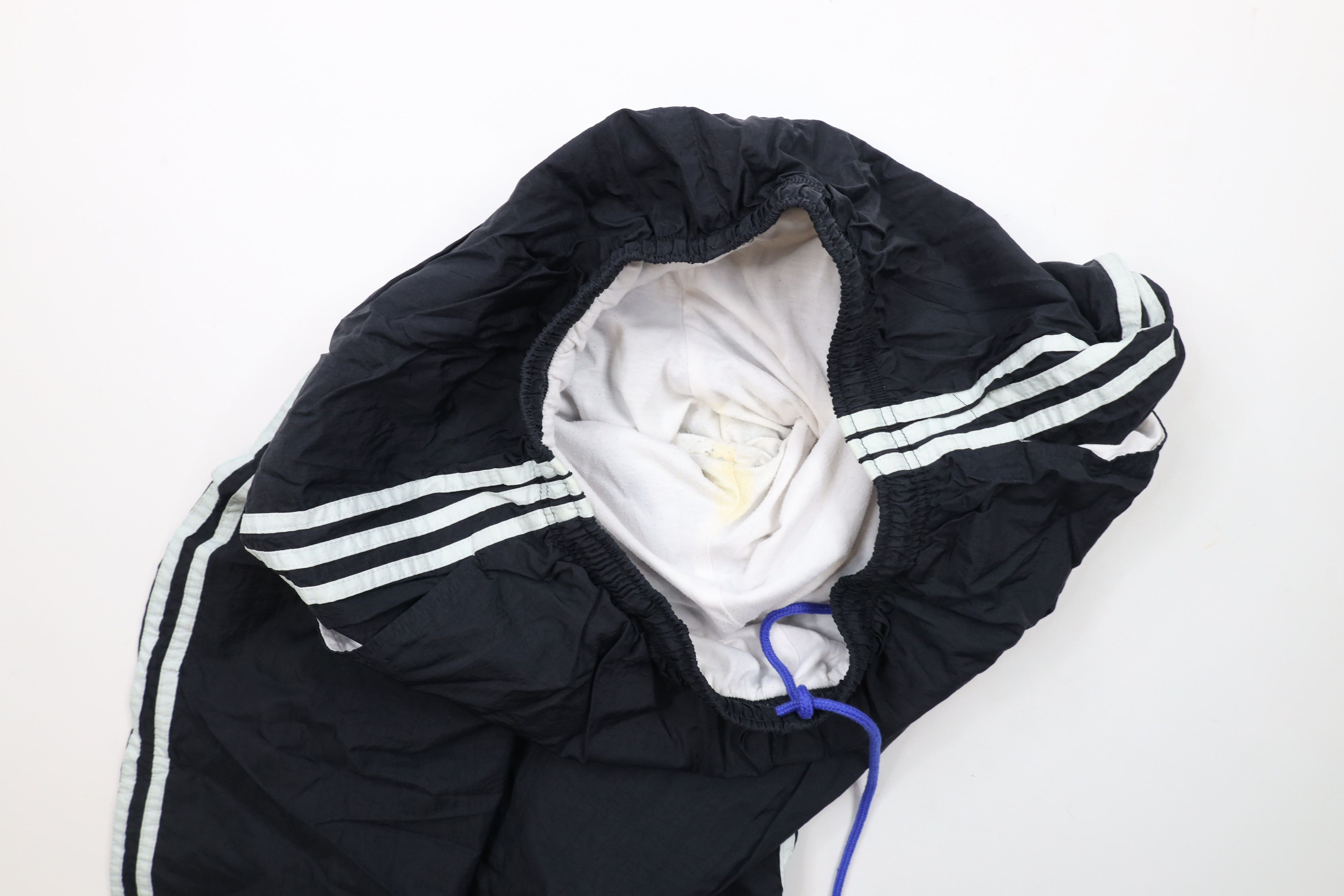 Adidas × Vintage Vintage 90s Adidas Striped Lined Windbreaker Joggers Pants Size 28" / US 6 / IT 42 - 10 Thumbnail
