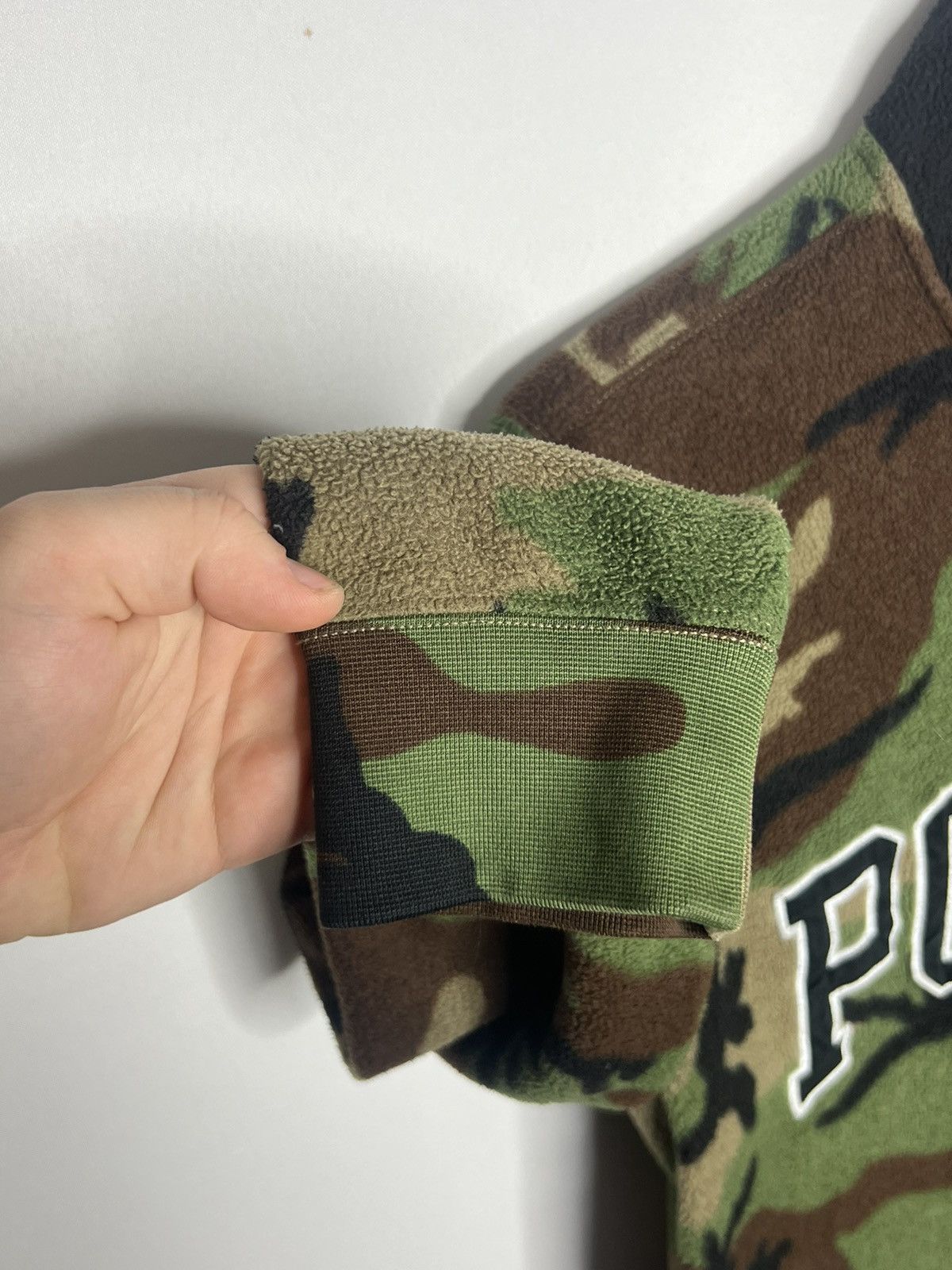 Other Vintage Polo Ralph Lauren Fleece Camo Flag Patch Zip Sweater Size US M / EU 48-50 / 2 - 6 Thumbnail