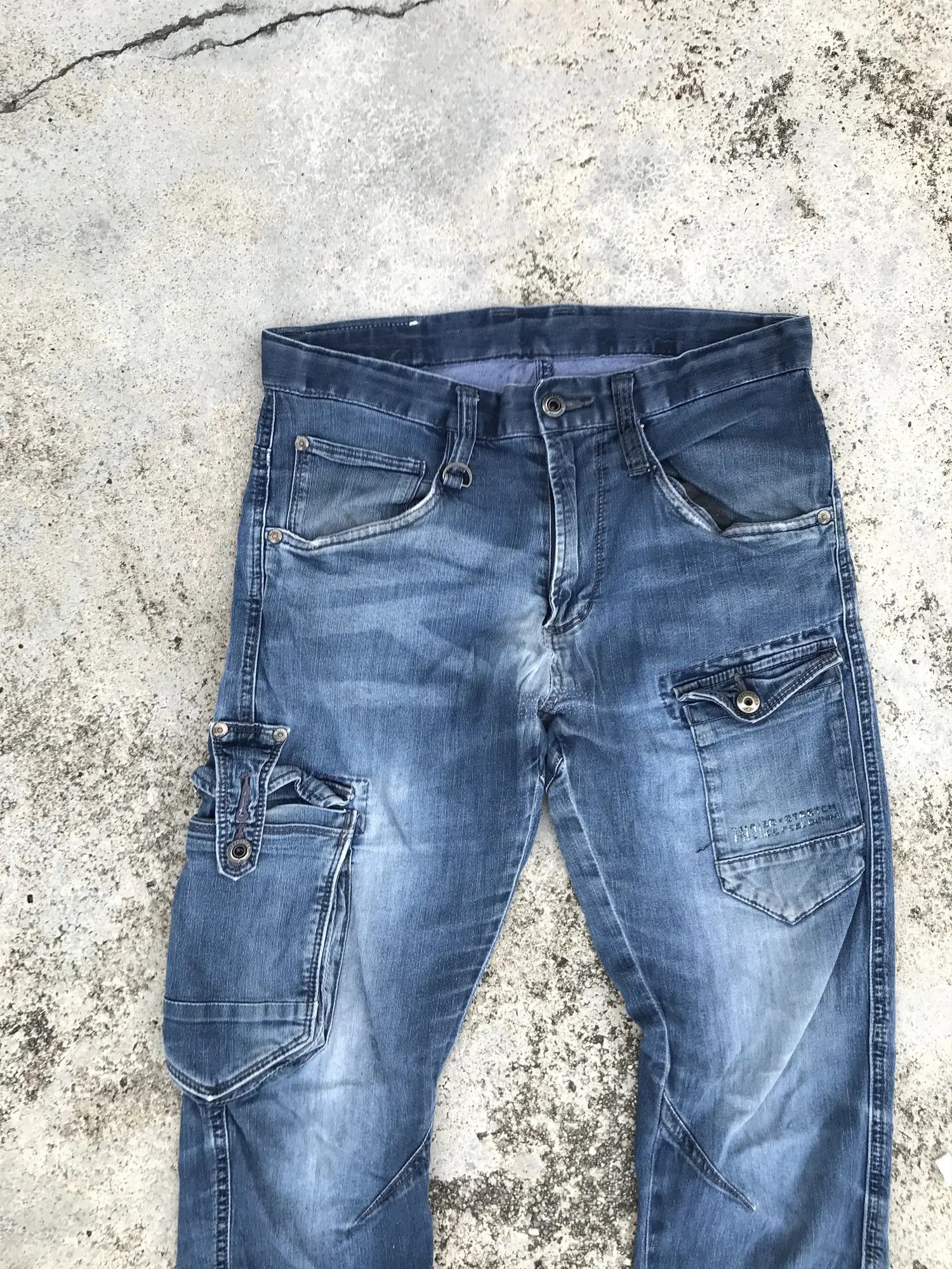 Japanese Brand Frontier Dagger Pocket Multipocket Denim Size US 31 - 2 Thumbnail