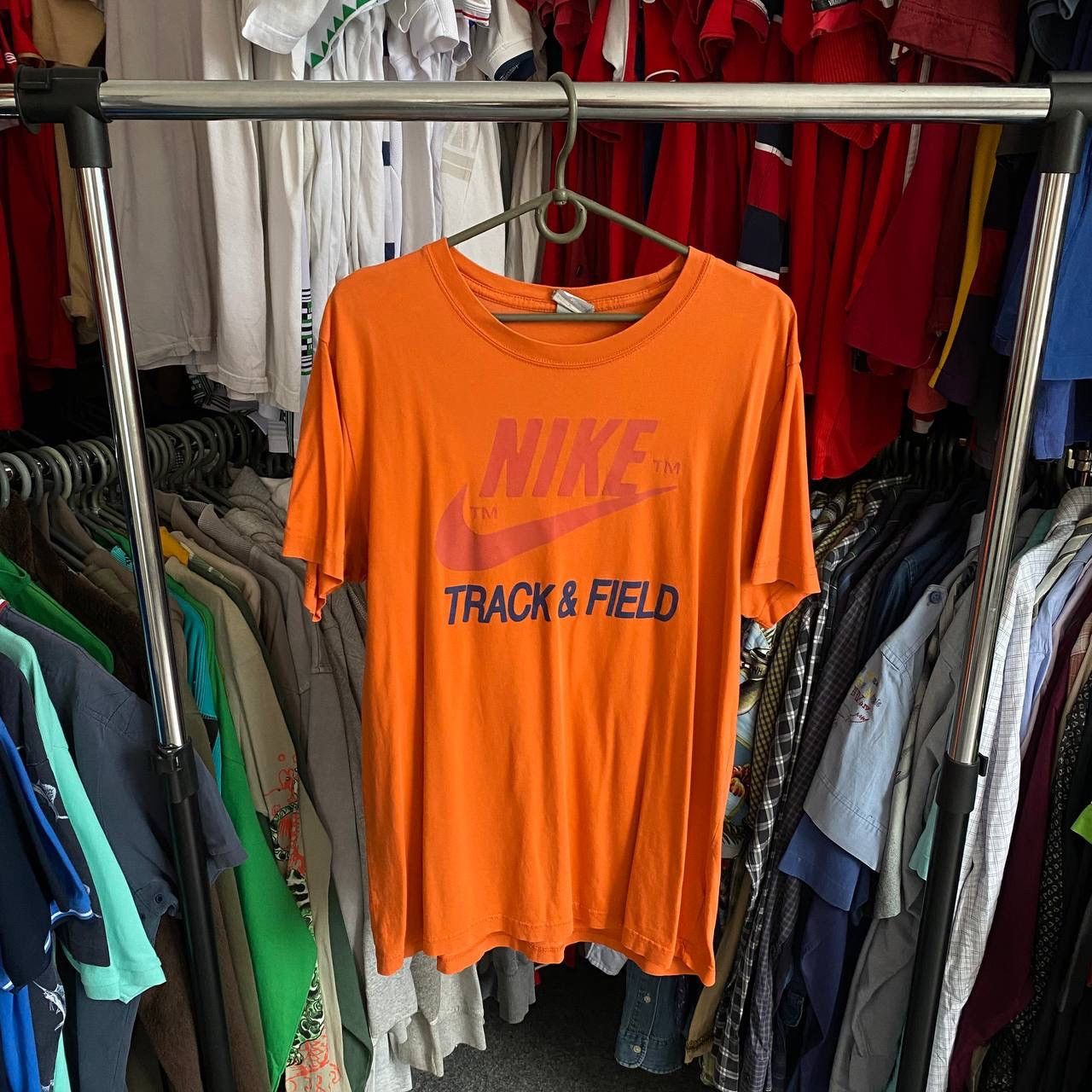 Nike × Vintage Vintage Nike Big Logo streetwear 00’s opium tee Size US L / EU 52-54 / 3 - 1 Thumbnail