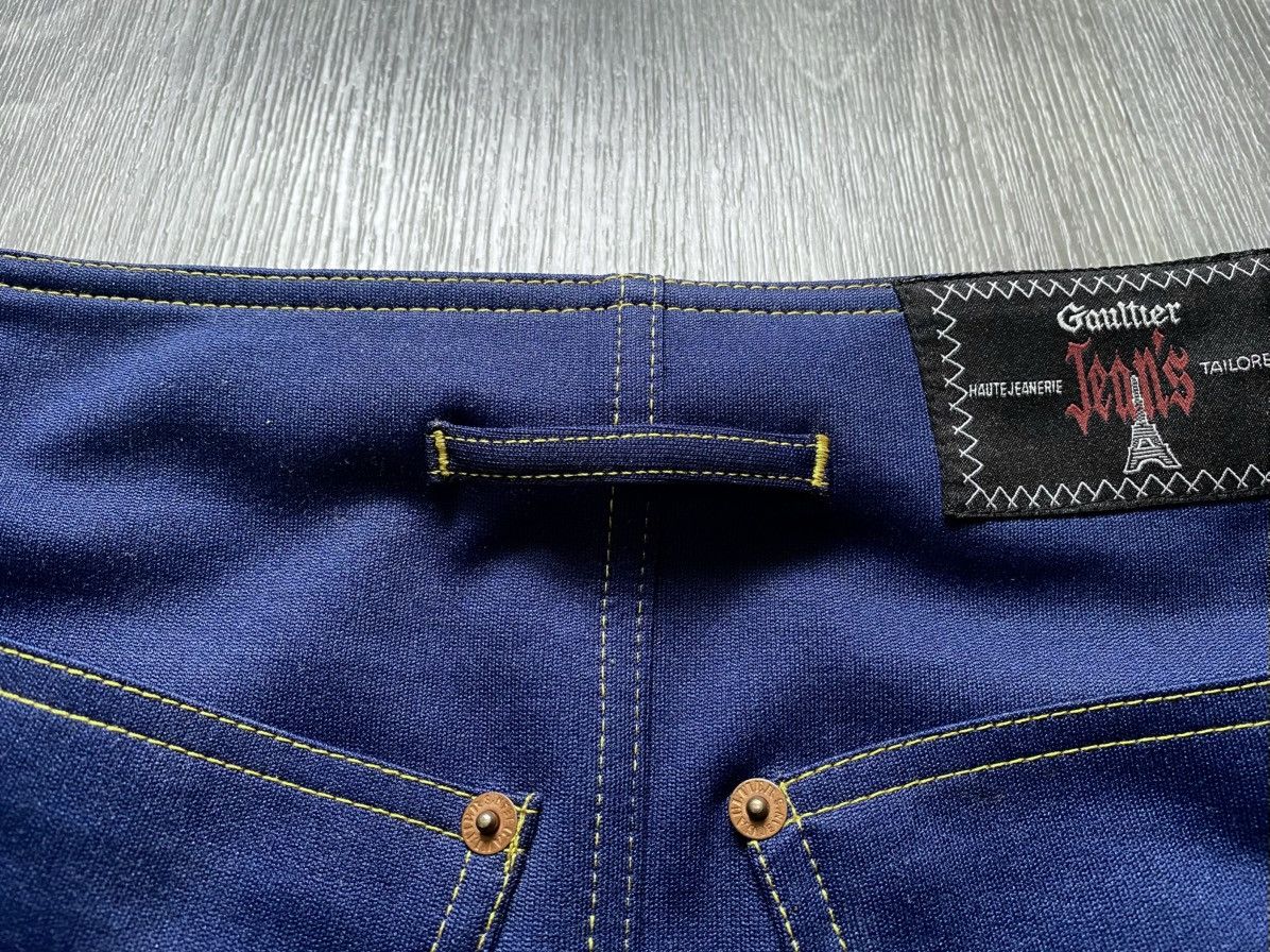 Jean Paul Gaultier Women’s Archival Gaultier Jeans Blue Polyester Mini Skirt Size 28" / US 6 / IT 42 - 15 Thumbnail