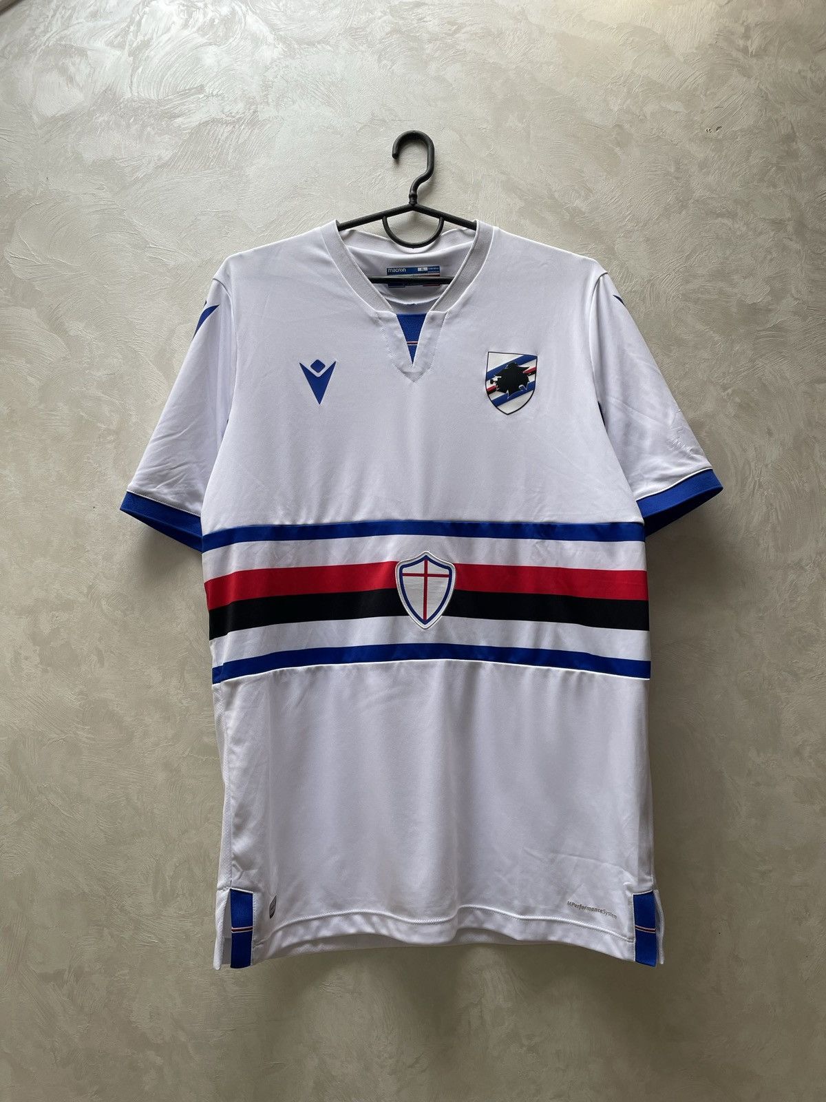 Macron SAMPDORIA 2020 2021 AWAY FOOTBALL SHIRT SOCCER JERSEY MACRON Size US XL / EU 56 / 4 - 1 Thumbnail