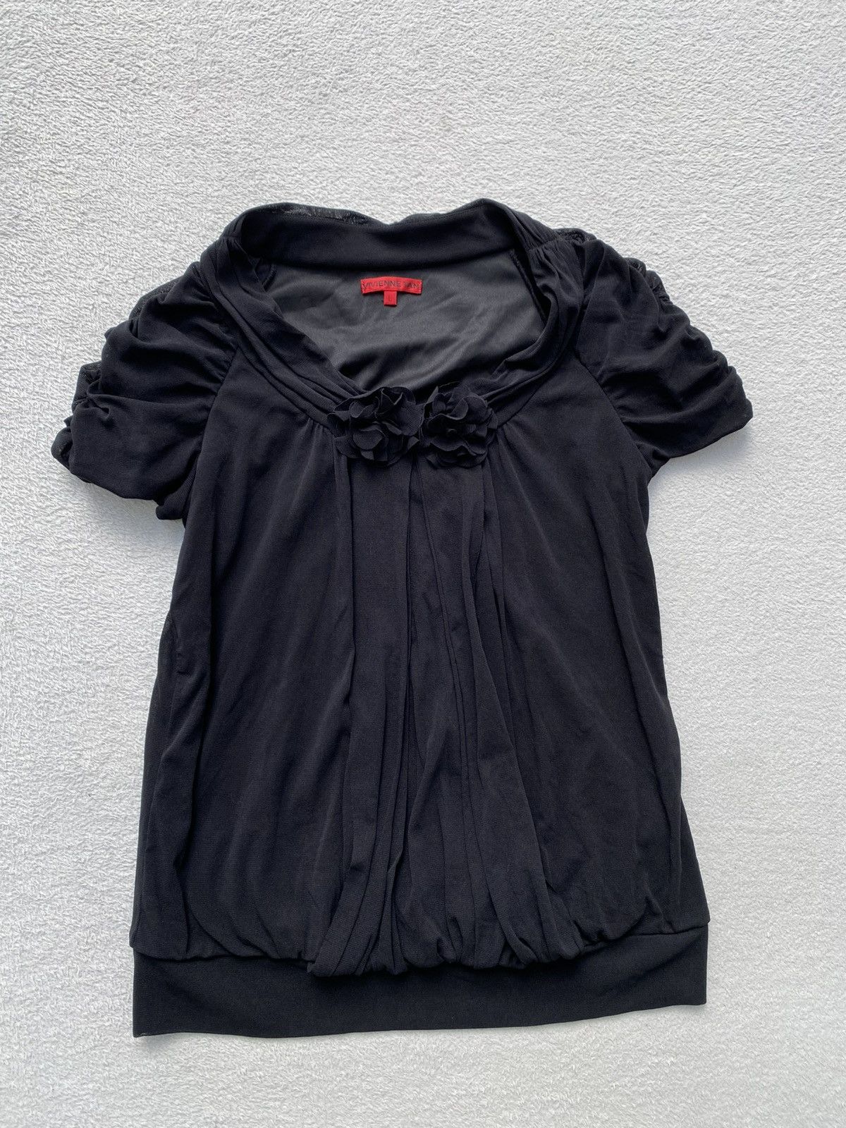 Vivienne Tam 2000s Vivienne Tam Sheer Floral Blouse Size L / US 10 / IT 46 - 3 Thumbnail