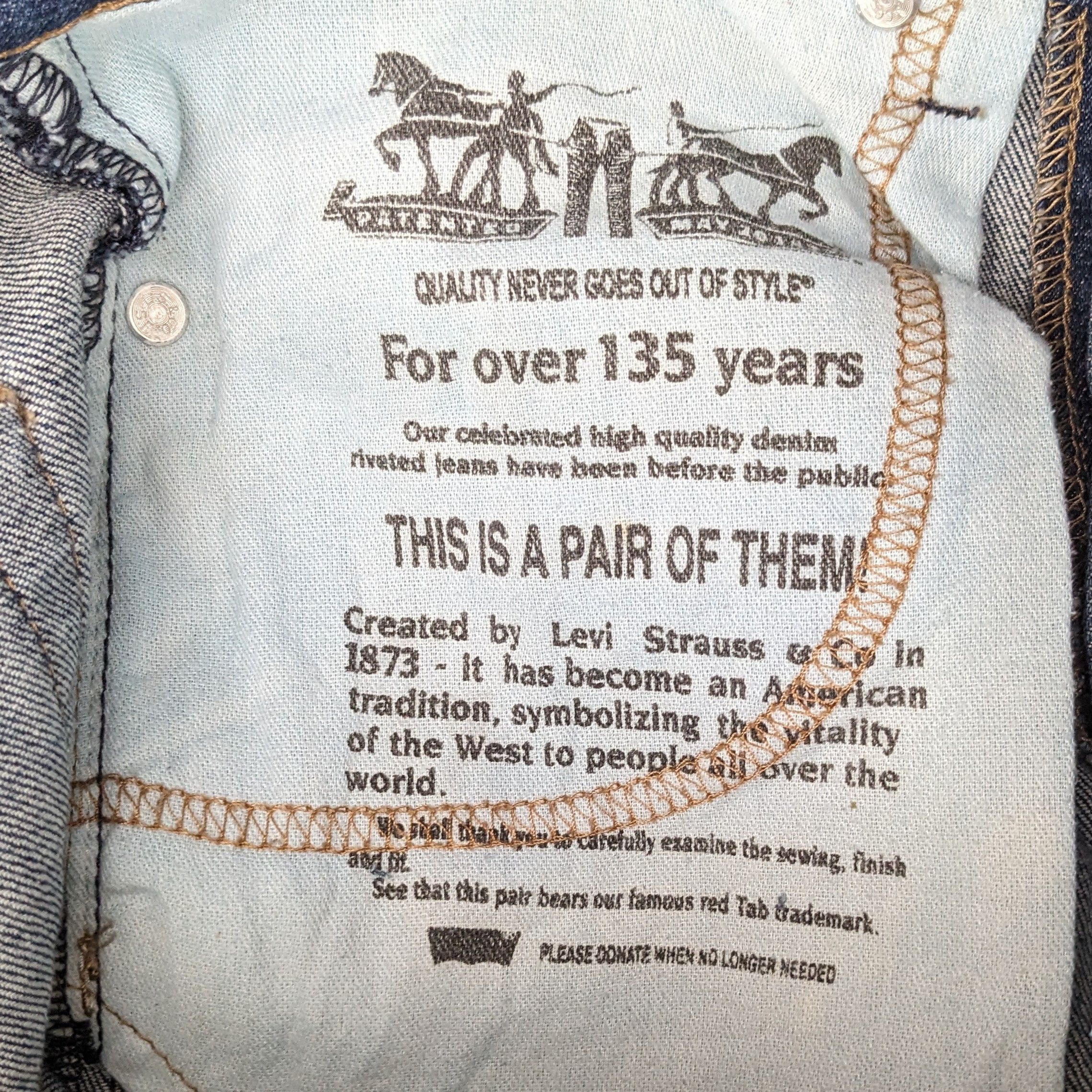 Vintage Vintage Levi's Strauss Co American Brand Jeans Size US 29 - 11 Thumbnail