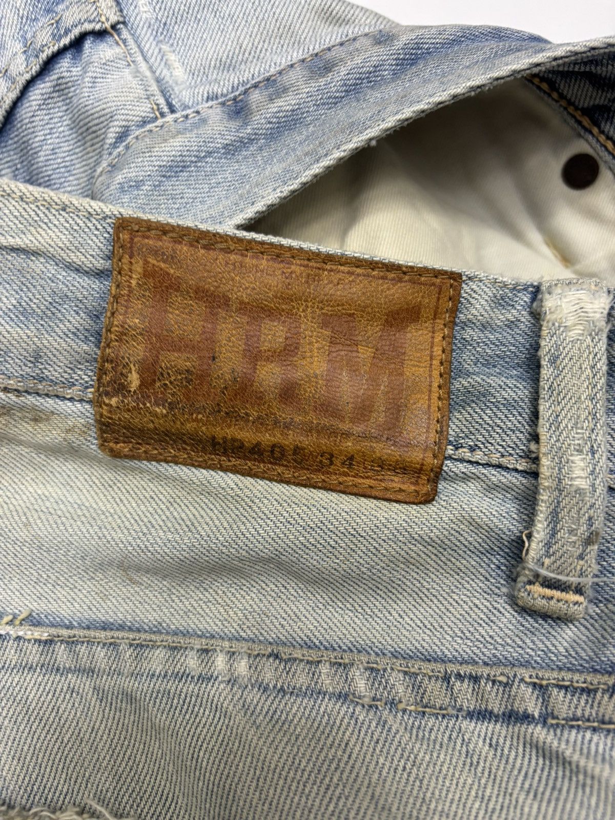 Blue Blue Japan × HOLLYWOOD RANCH MARKET HOLLYWOOD RANCH MARKET HP405 RIPPED THRASHED DISTRESS DENIM Size US 34 / EU 50 - 12 Thumbnail