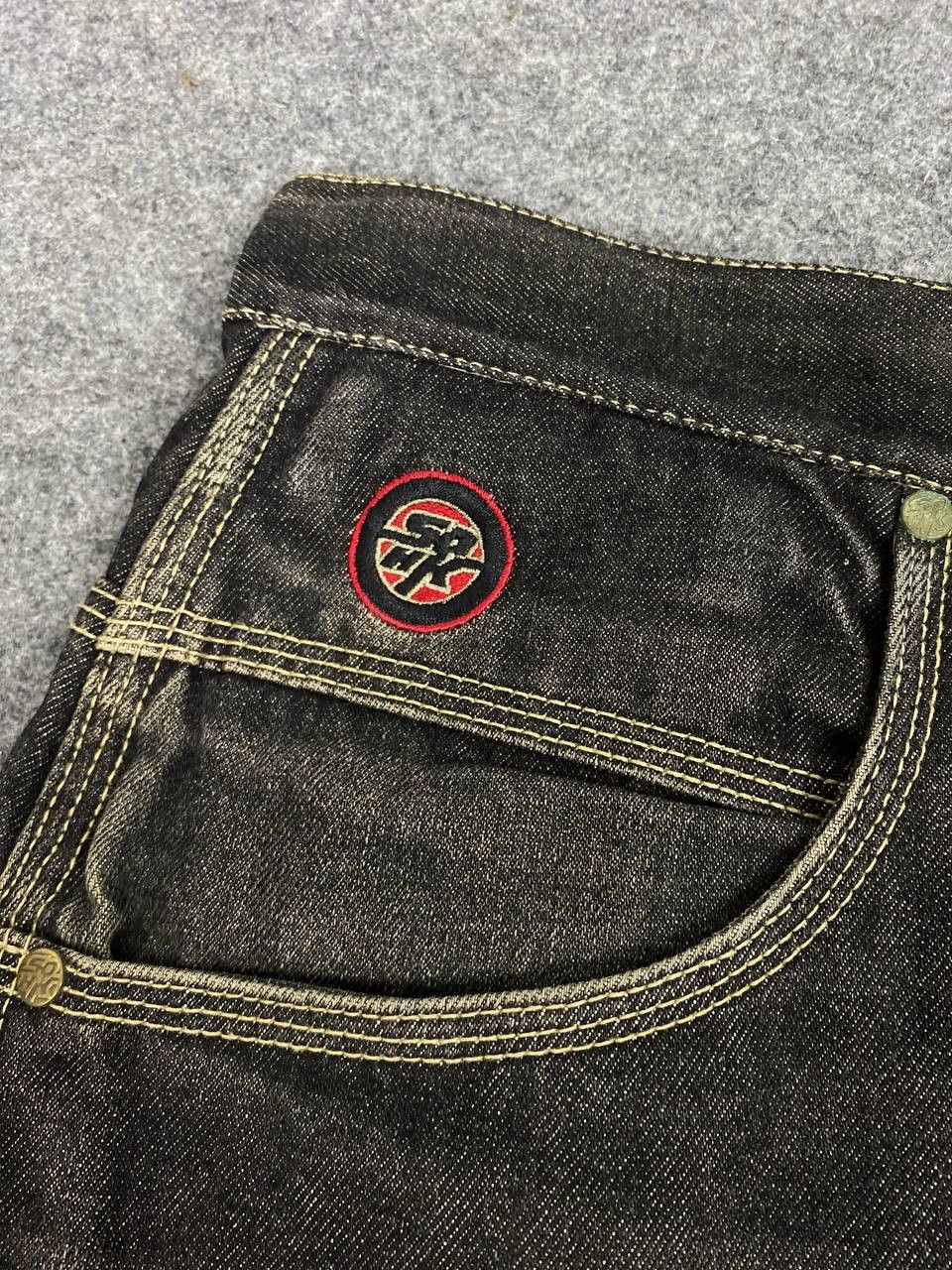 Japanese Brand vintage 90s school of hard knock baggy denim nice design Size US 44 / EU 60 - 13 Thumbnail