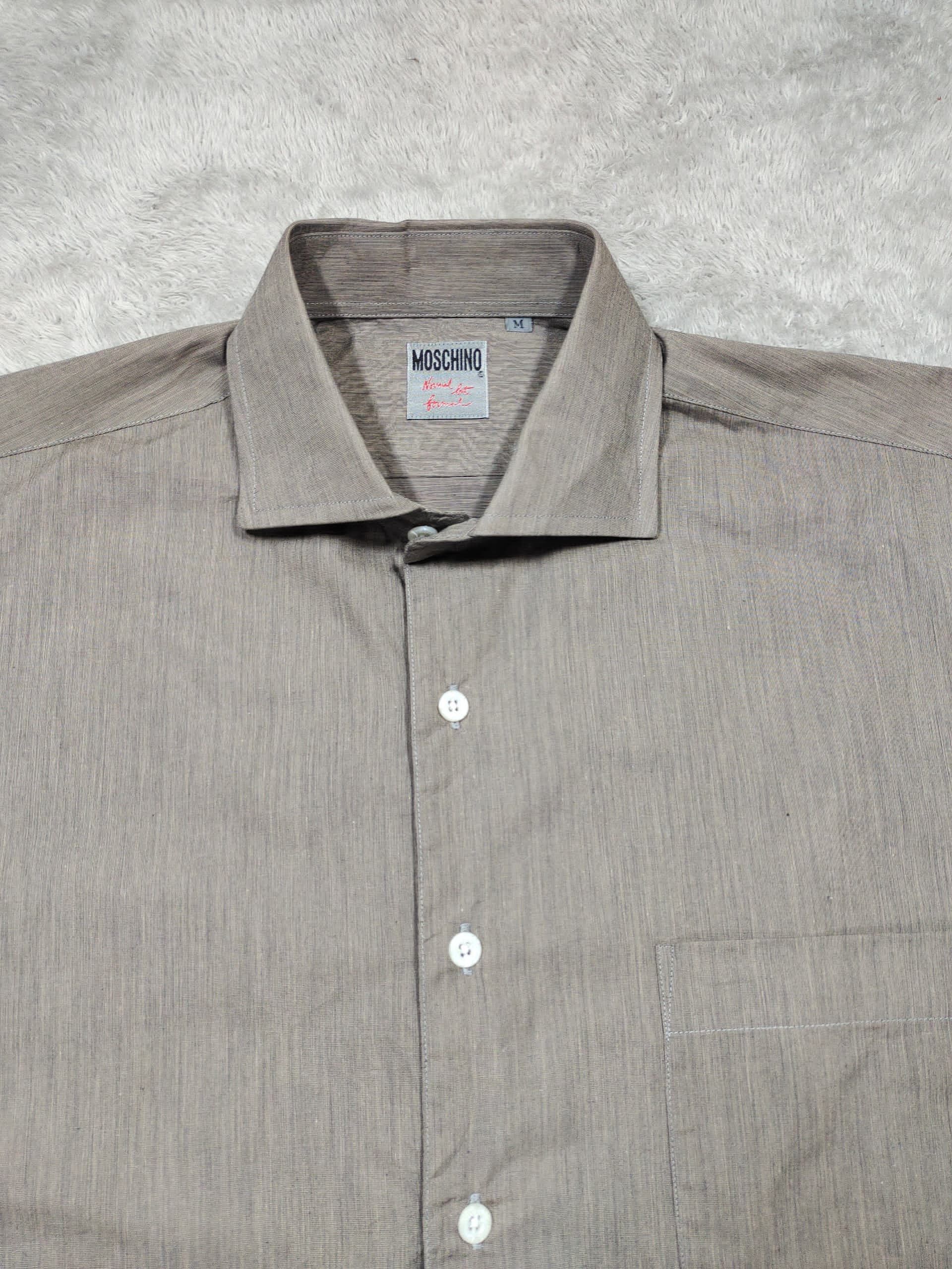 Moschino VINTAGE MOSCHINO GRAY BUTTON UP LONG SLEEVE SHIRT Size US M / EU 48-50 / 2 - 3 Thumbnail