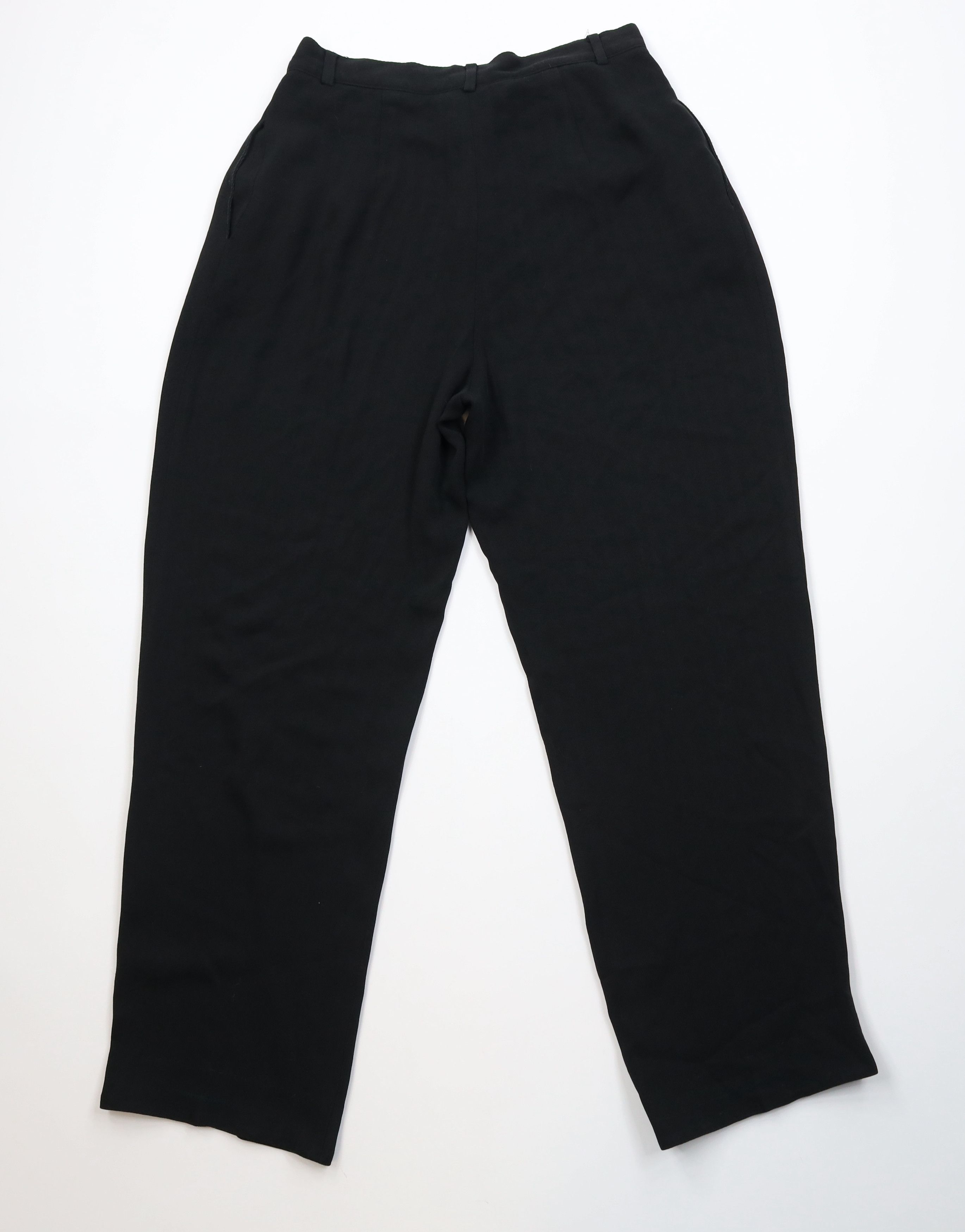 Vintage Vintage 90s Streetwear Herringbone Gabardine Wide Leg Pants Size 30" / US 8 / IT 44 - 9 Thumbnail