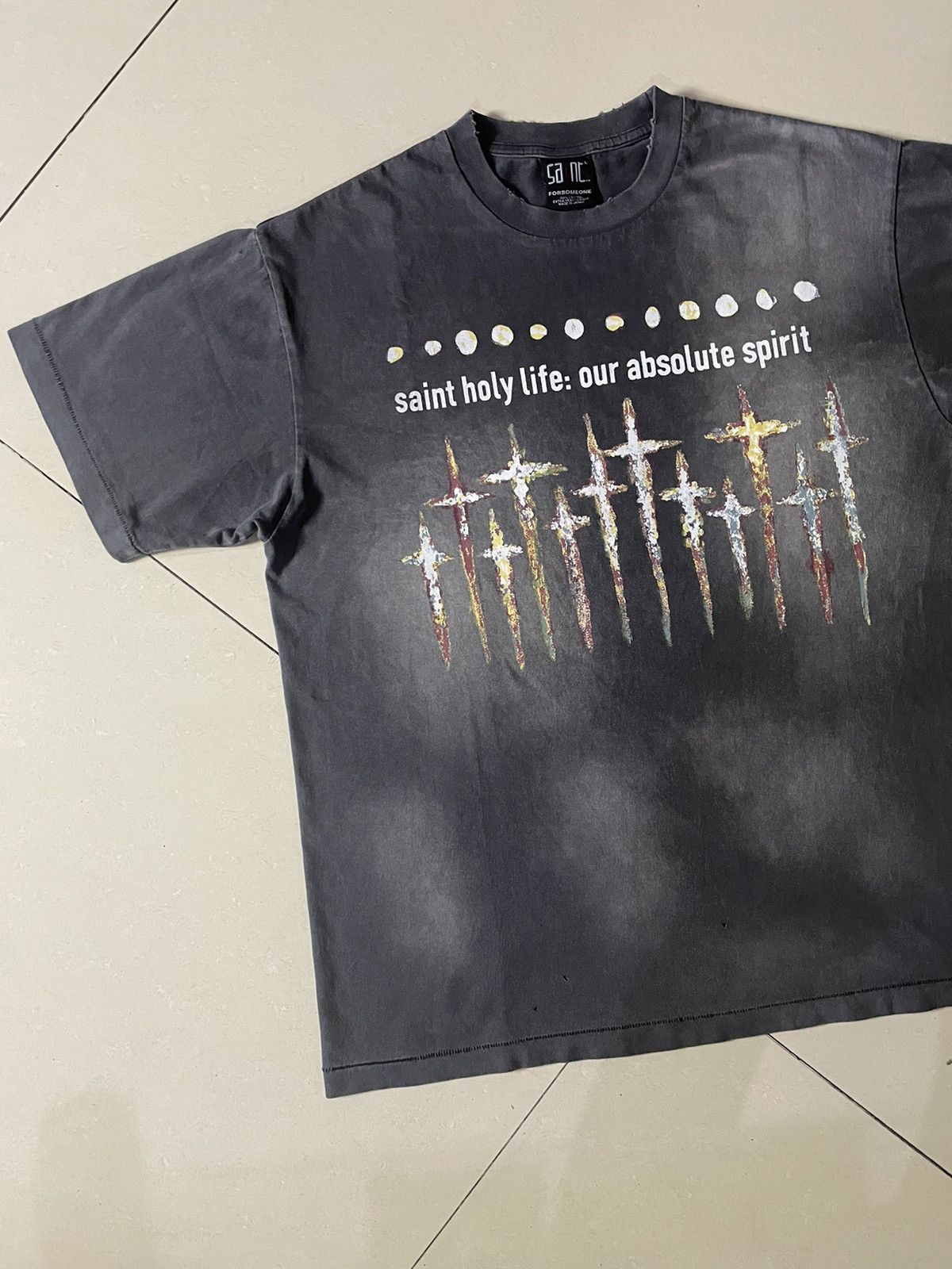 St. Michael Saint 23Aw Forsomeone Ss T-Shirt Consume Print