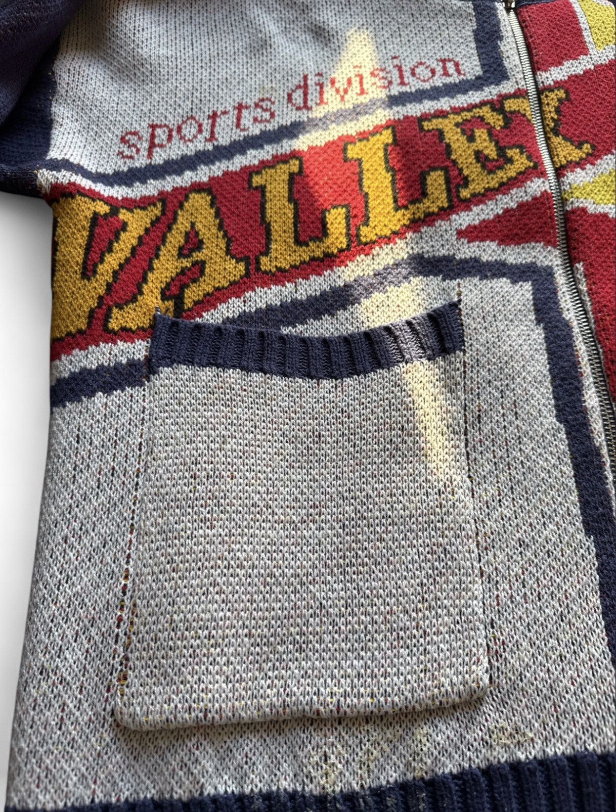 Vale VALE Sports Division Two Tone Knitted Sweater Size US S / EU 44-46 / 1 - 6 Thumbnail