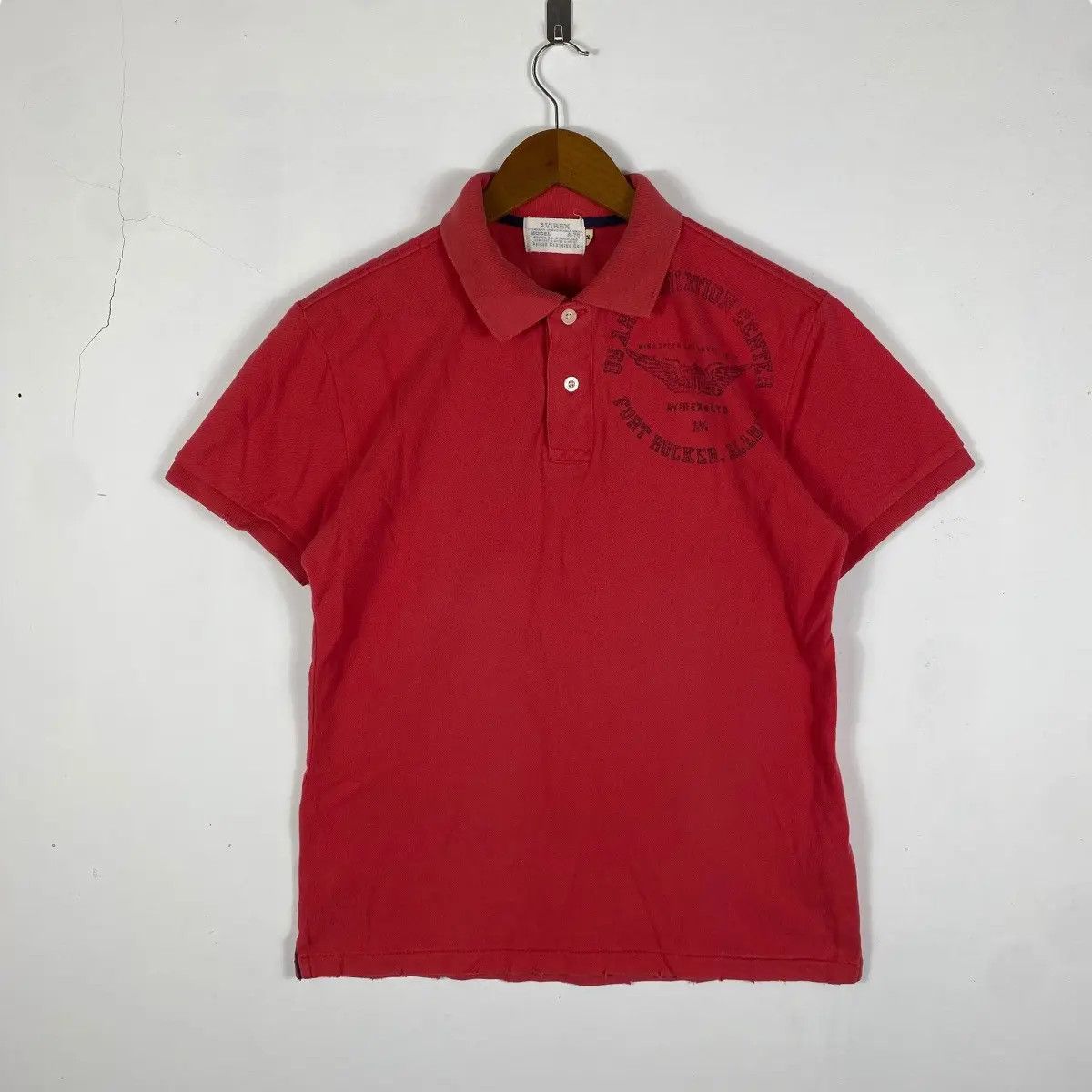Avirex Vintage AVIREX USA Us Army Aviation Center Polo Shirt Size US M / EU 48-50 / 2 - 3 Thumbnail