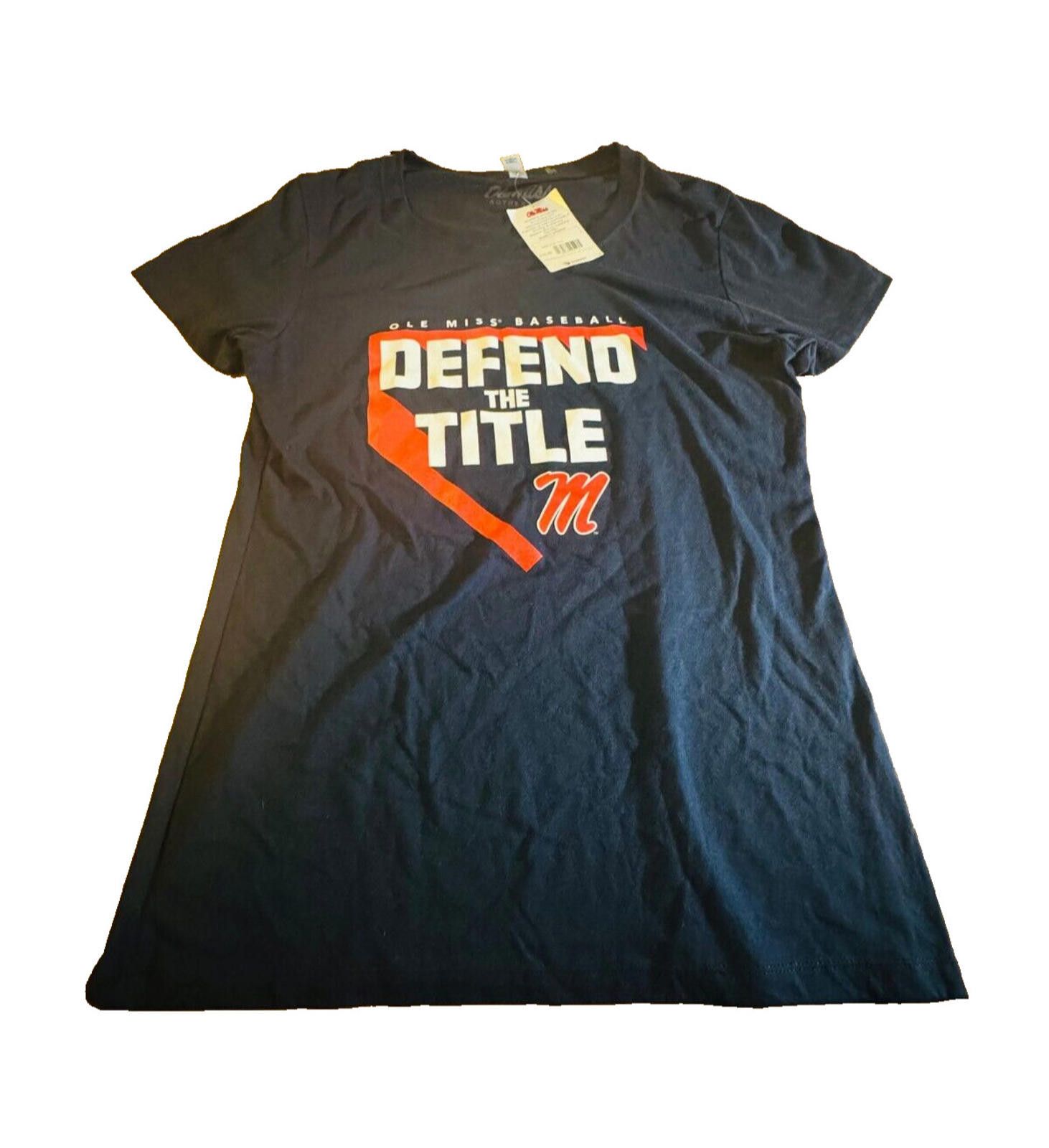 Other Ole Miss Rebels Baseball Blue T Shirt Womens XL Size XL / US 12-14 / IT 48-50 - 1 Thumbnail