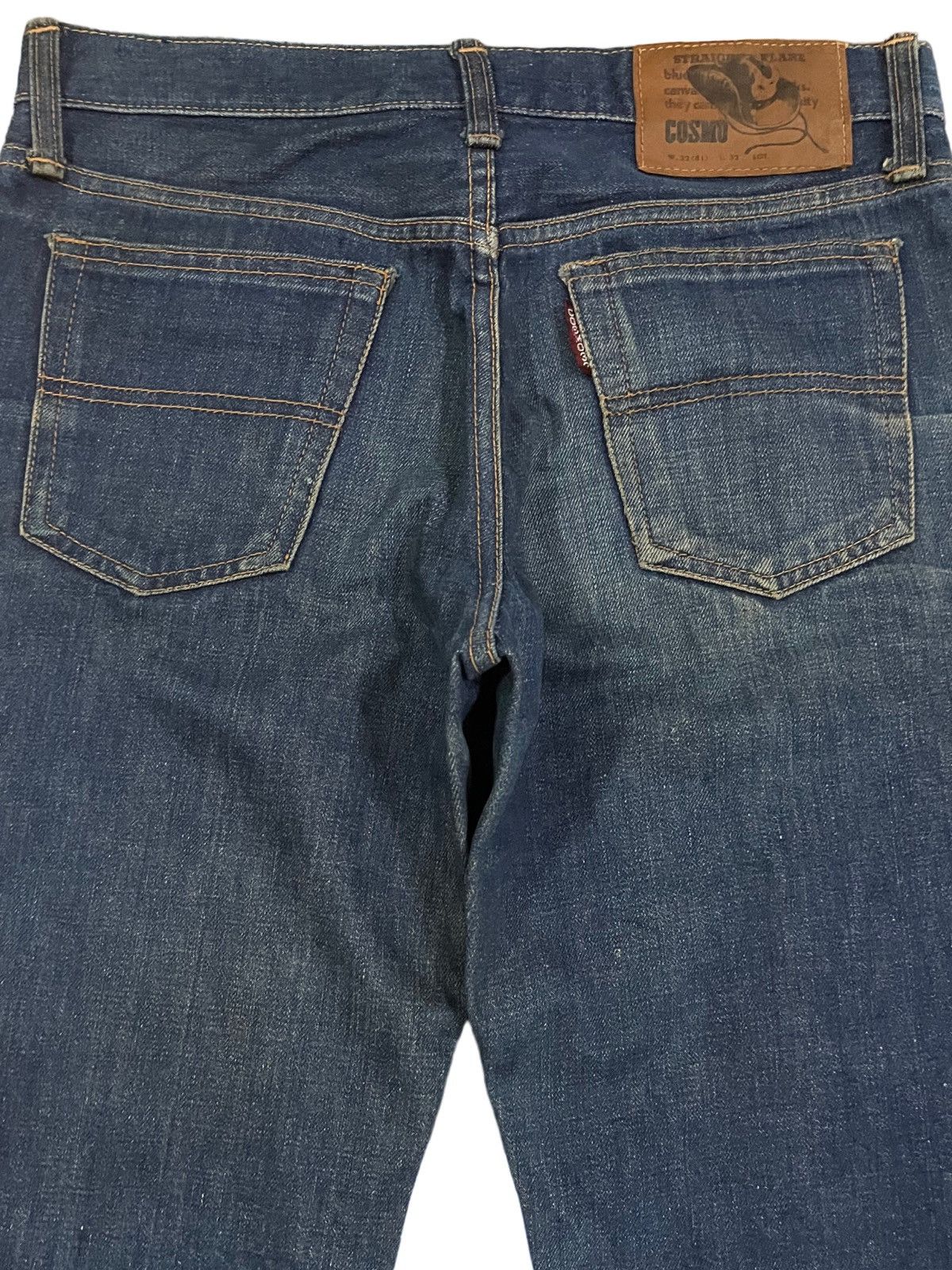 Beauty Beast × POST ARCHIVE FACTION (PAF) Vintage Cosmo Indigo Flare Denim Size US 30 / EU 46 - 11 Thumbnail