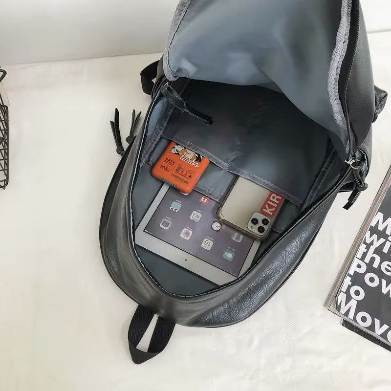 Leather Soft Leather Backpack Size ONE SIZE - 12 Thumbnail